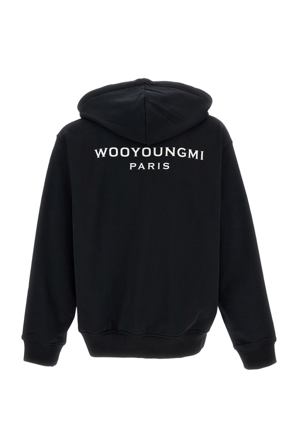 Structured Cotton Zip-Up Hoodie with Drawstring