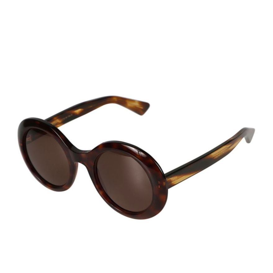 Audrey Tortoiseshell Pattern Round Frame Sunglasses