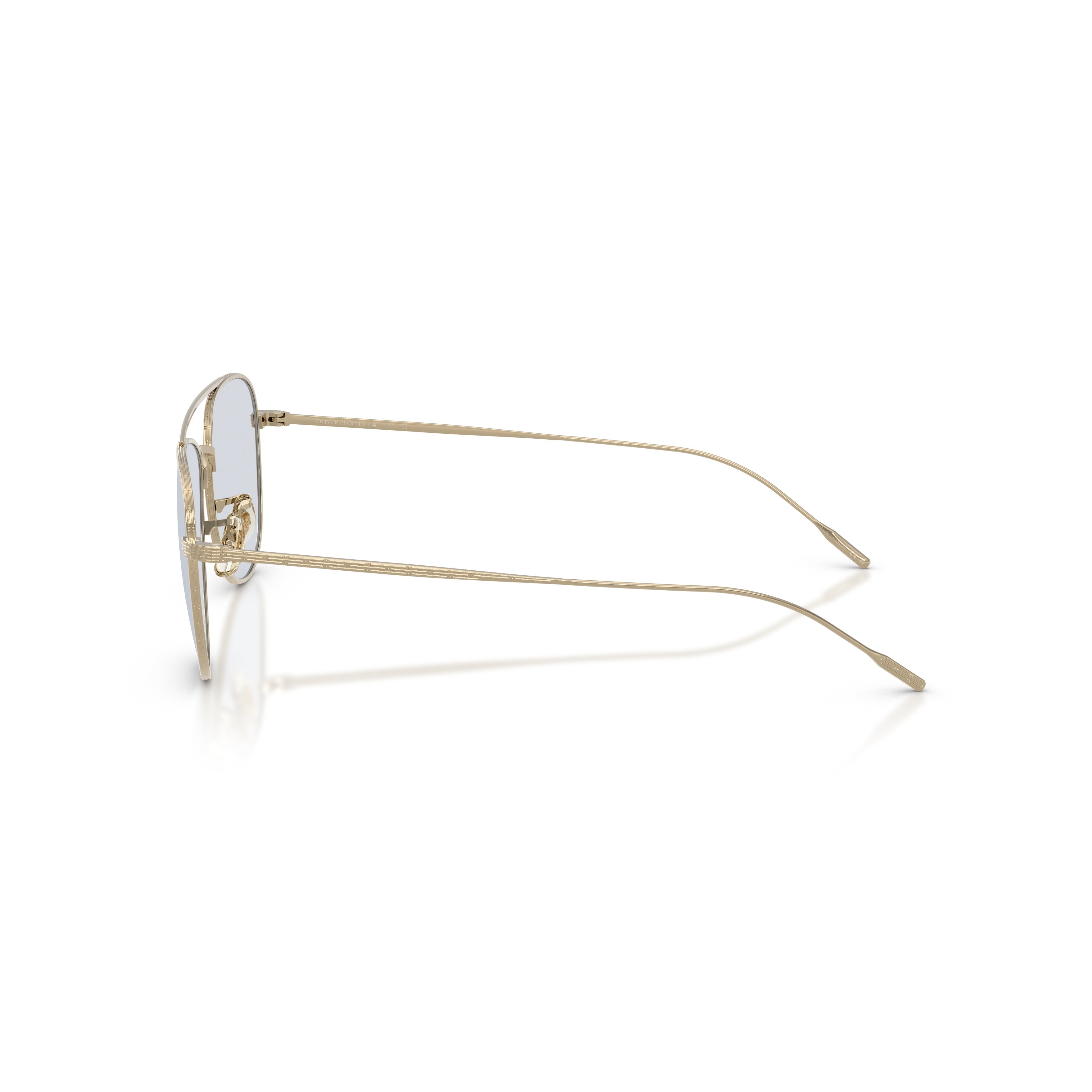 0ov1363t Aviator Sunglasses with Lightweight Titanium Frame