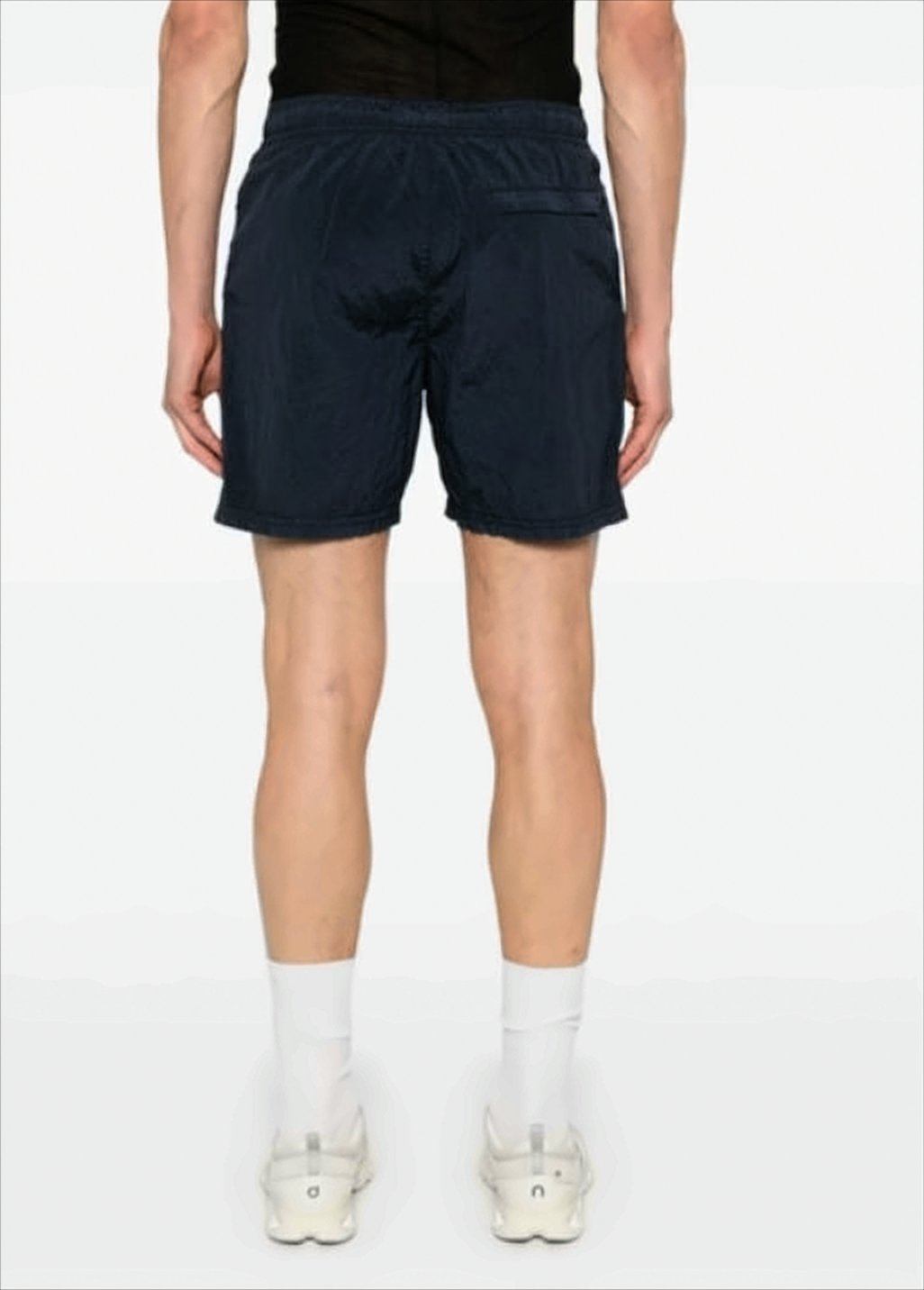 Mid-Thigh Black Stone Island Shorts