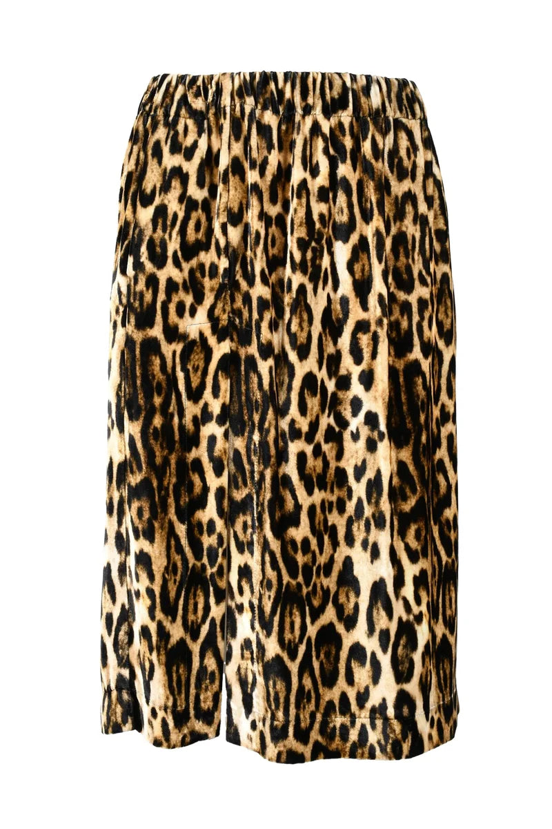 Midi Skirt with Captivating Leopard Print