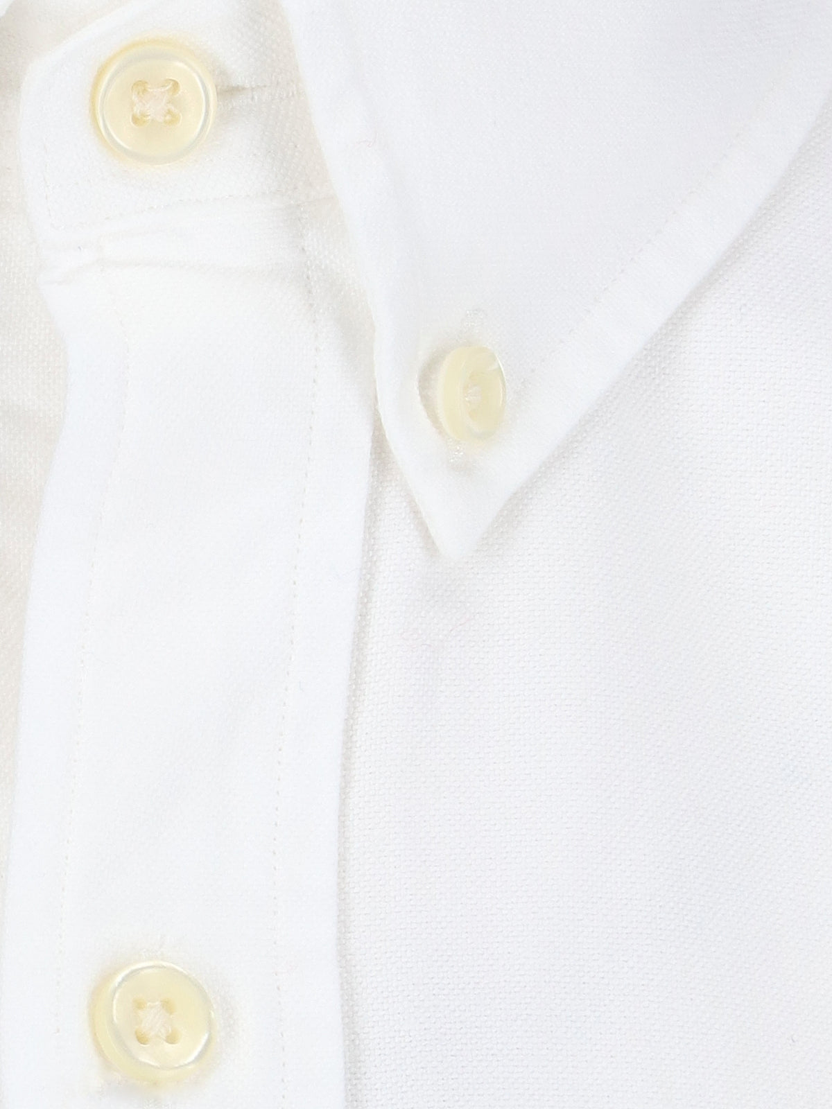 Crisp White Button-Down Shirt With Tailored Fit