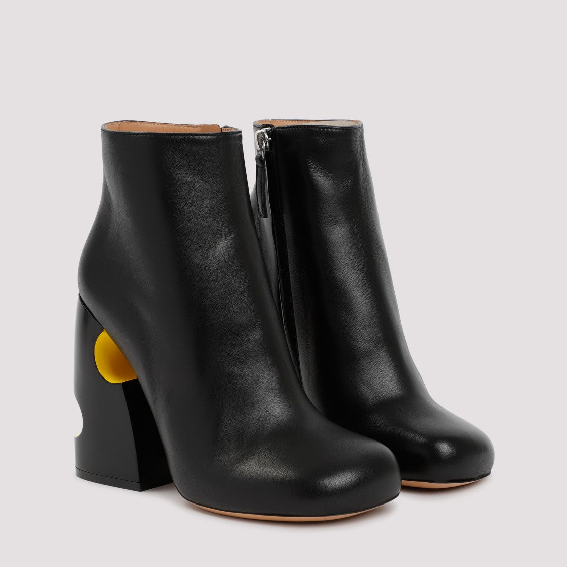 Black Pop Bulky Nappa Ankle Boot