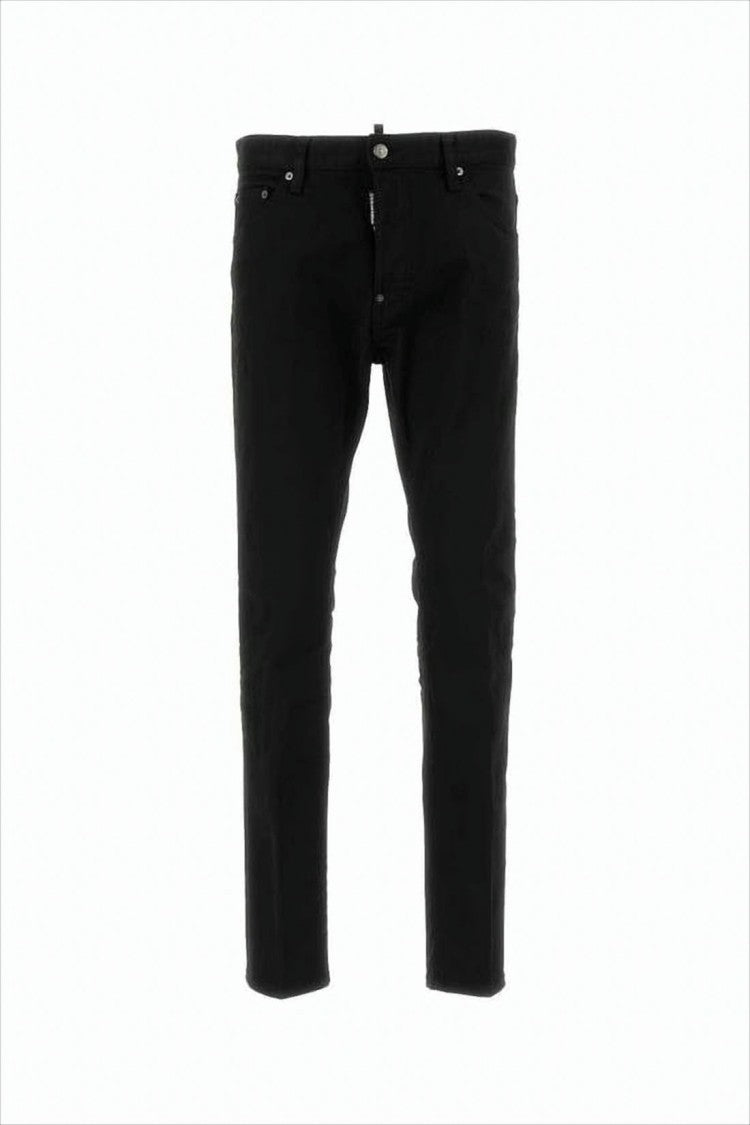 Slim Fit Black Denim Pants