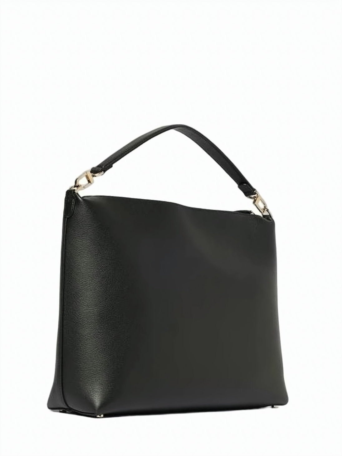 Rectangular Calf Leather Tote Bag with Gold-tone Hardware