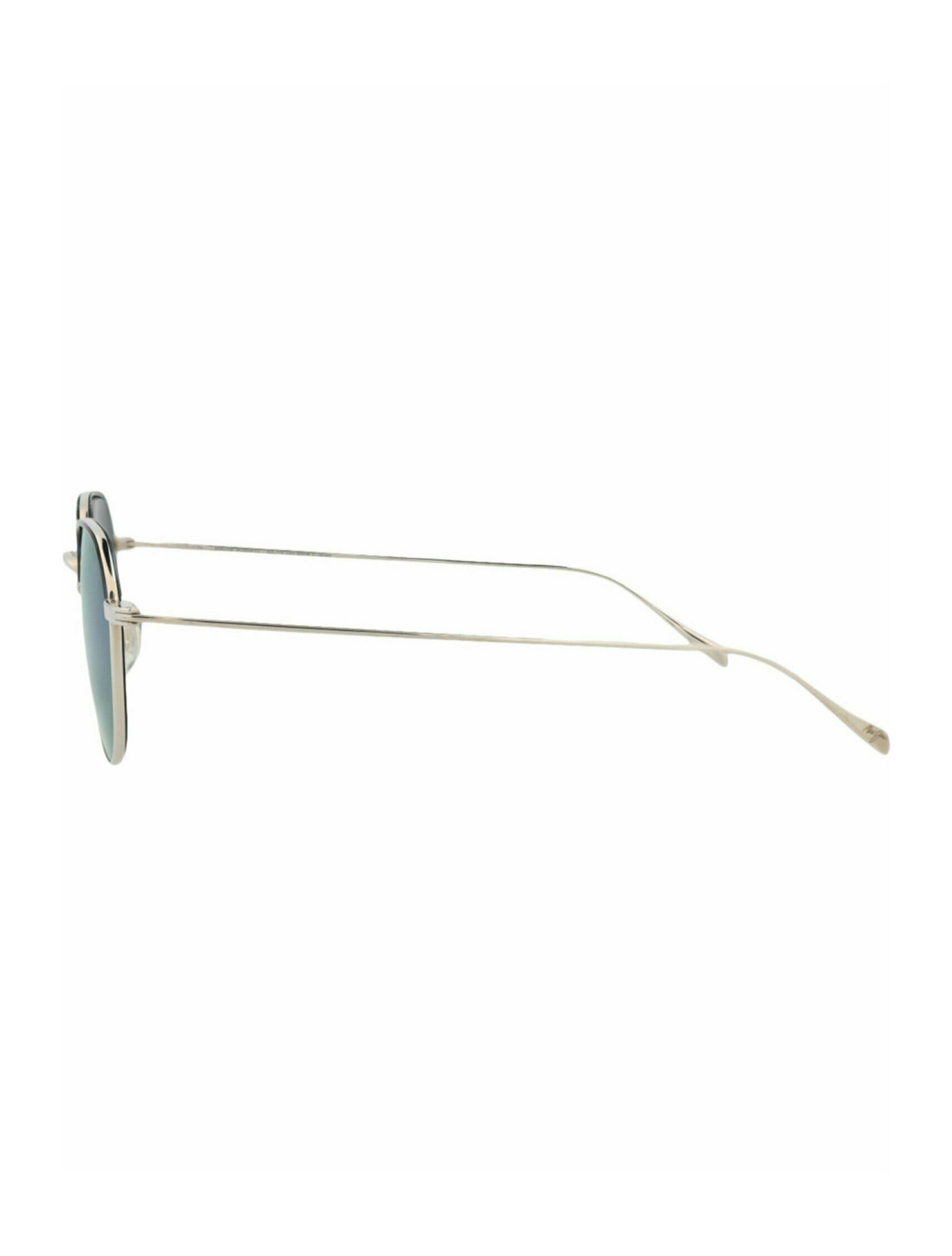 Round-Frame Titanium Sunglasses