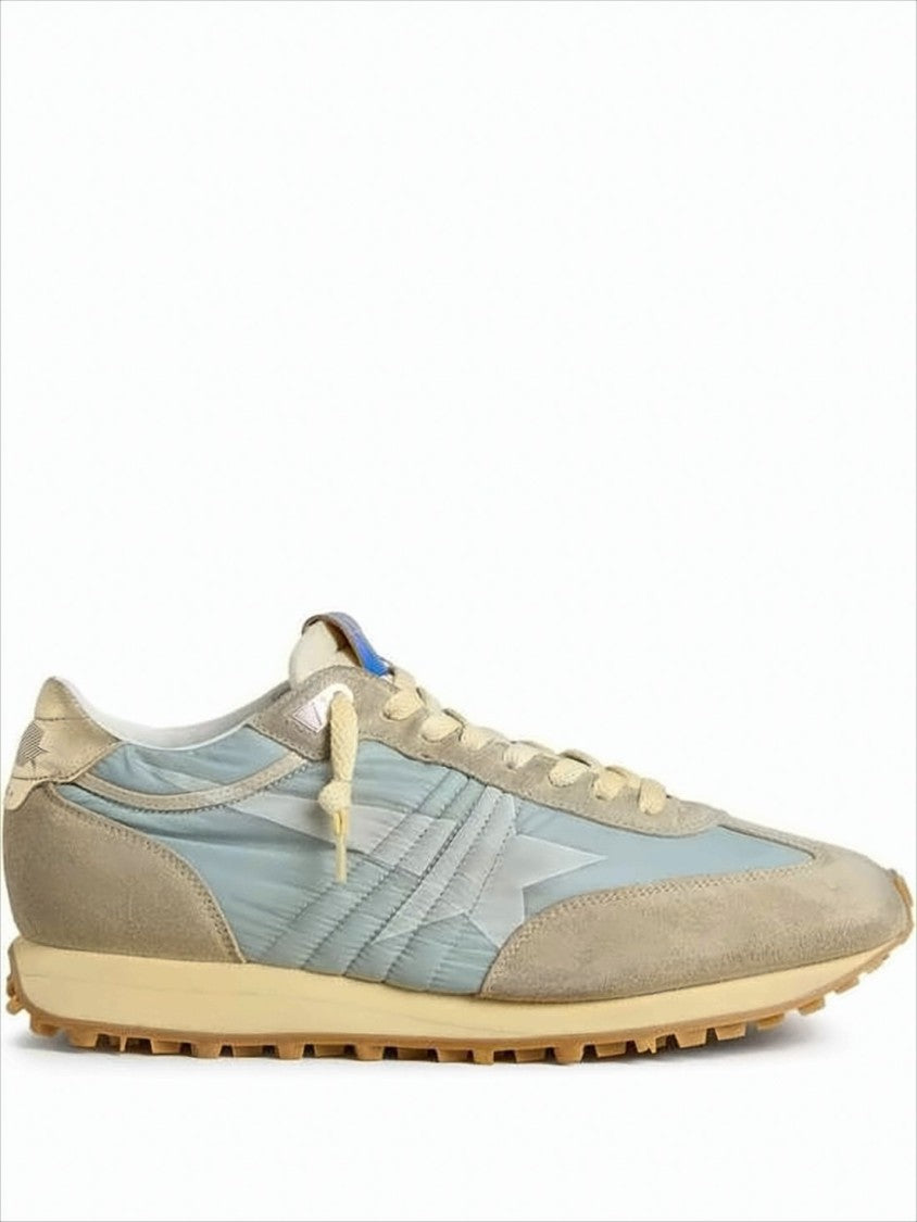 Retro-Inspired Sneakers with Suede and Nylon Detailing