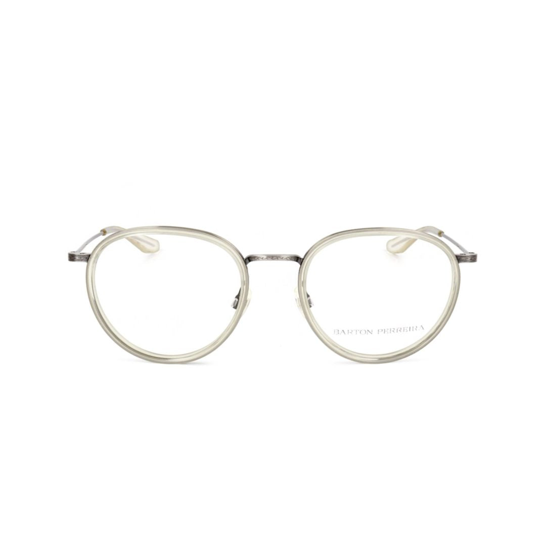 Bp5067 520ld Translucent Metal Frame Rounded Eyeglasses