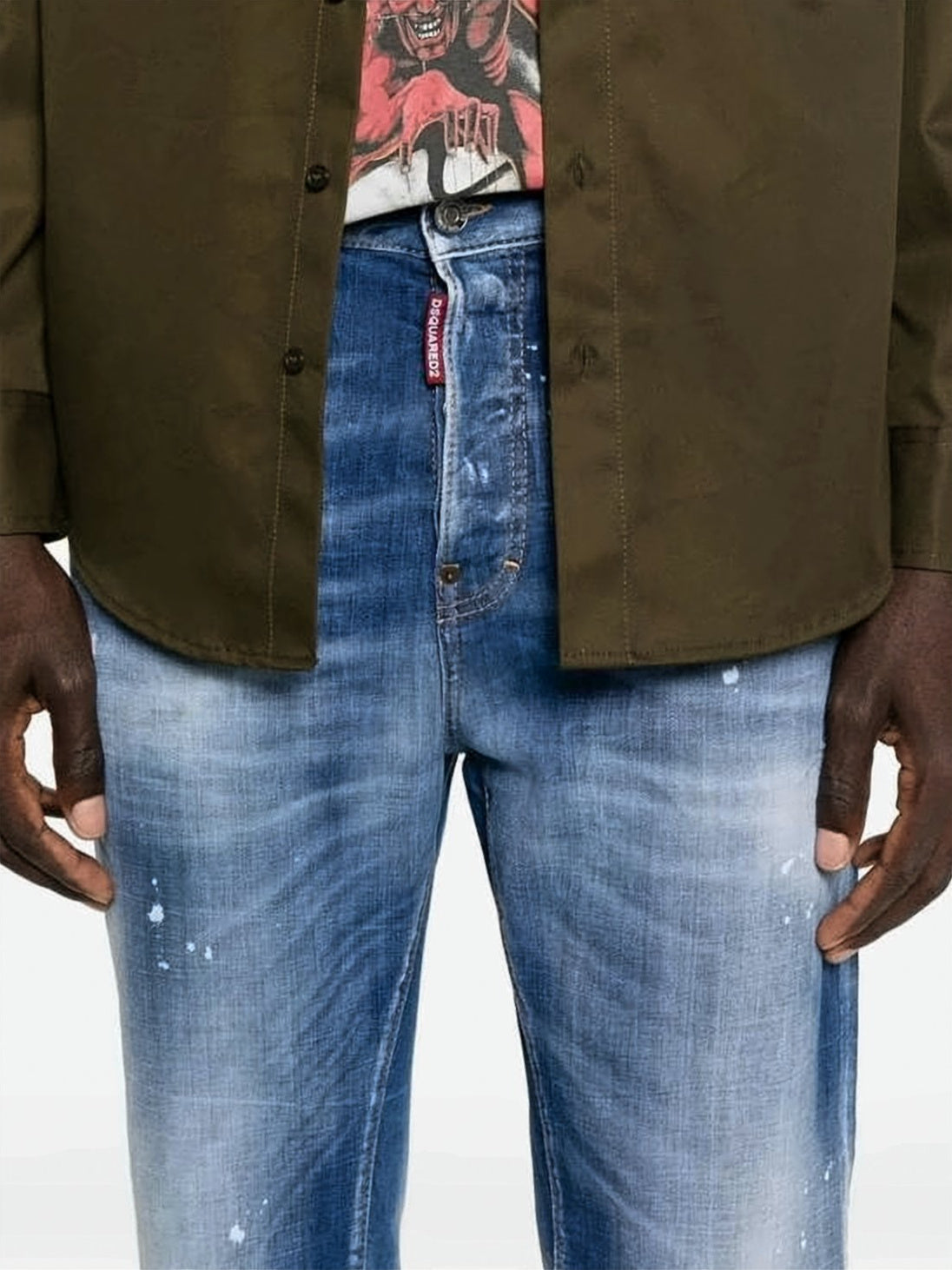 Medium Blue Wash Denim Pants