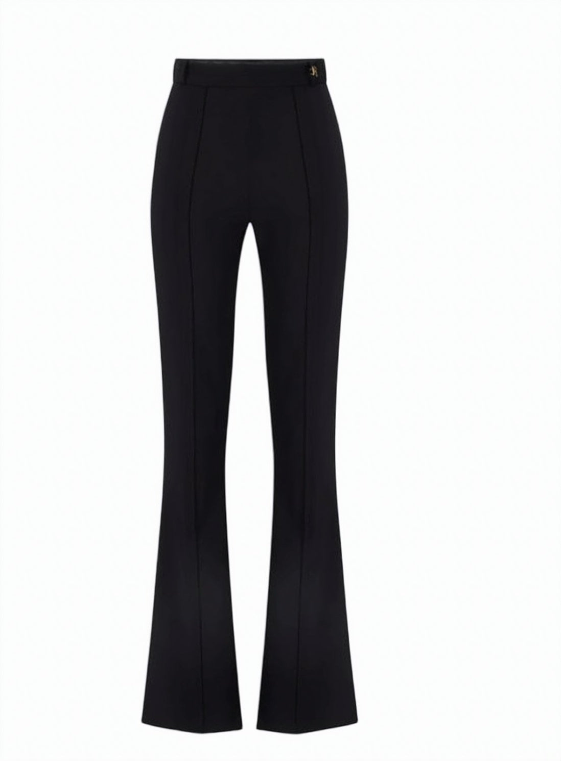 Stretch Crepe Logo Detail Trousers