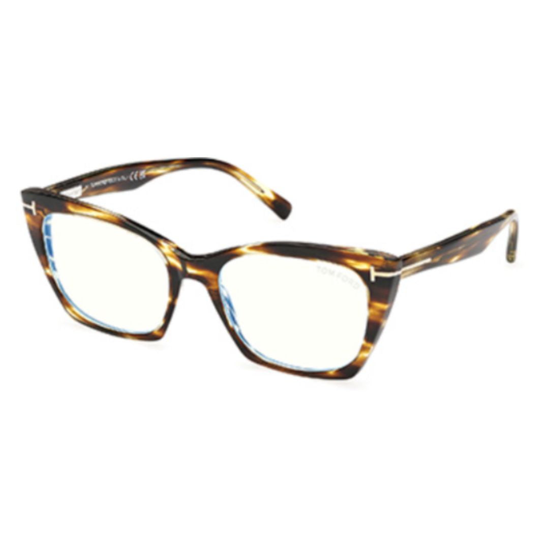 Ft5709-B Square Tortoiseshell Acetate Eyeglasses