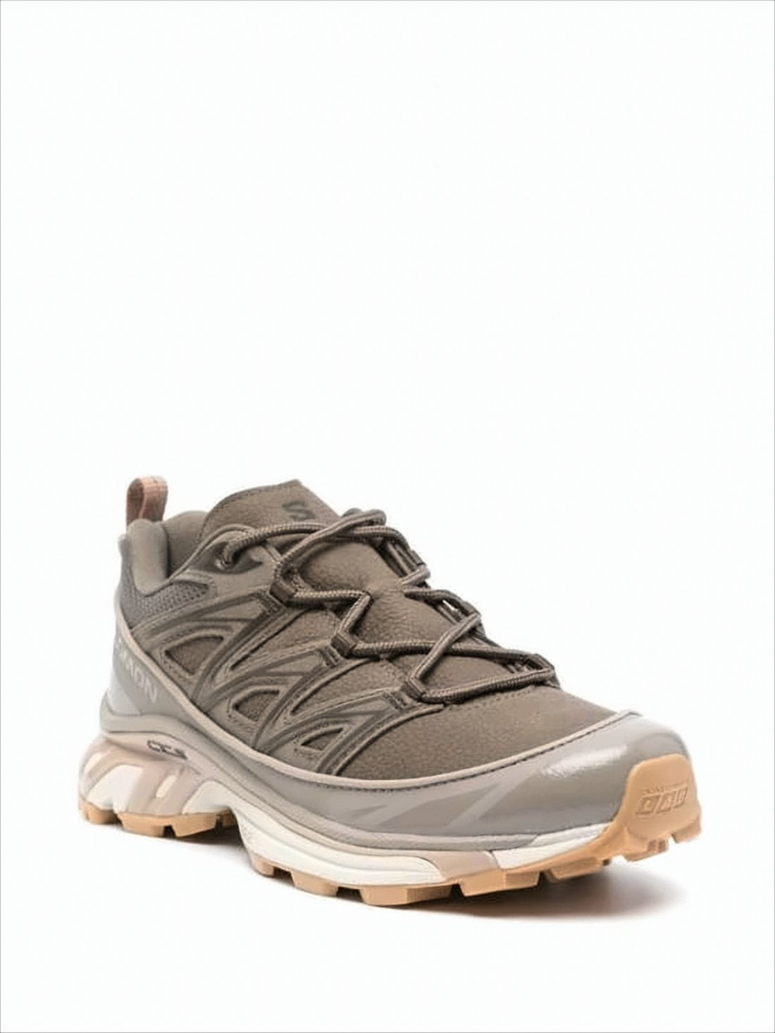Streamlined Multitexture Sneakers with Supportive Cage Overlay
