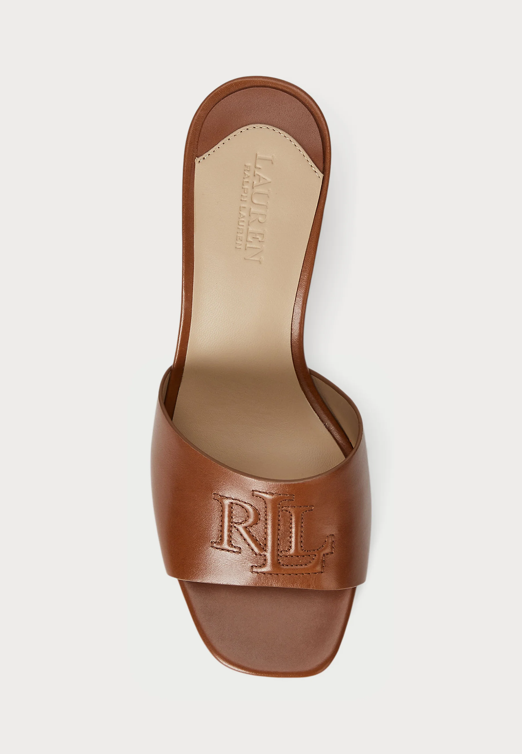 Brown Everley Heel Leather Sandals