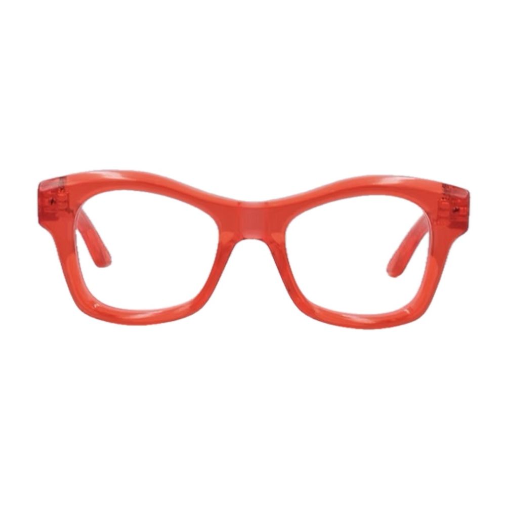 Krystal Early Transparent Red Acrylic Sunglasses