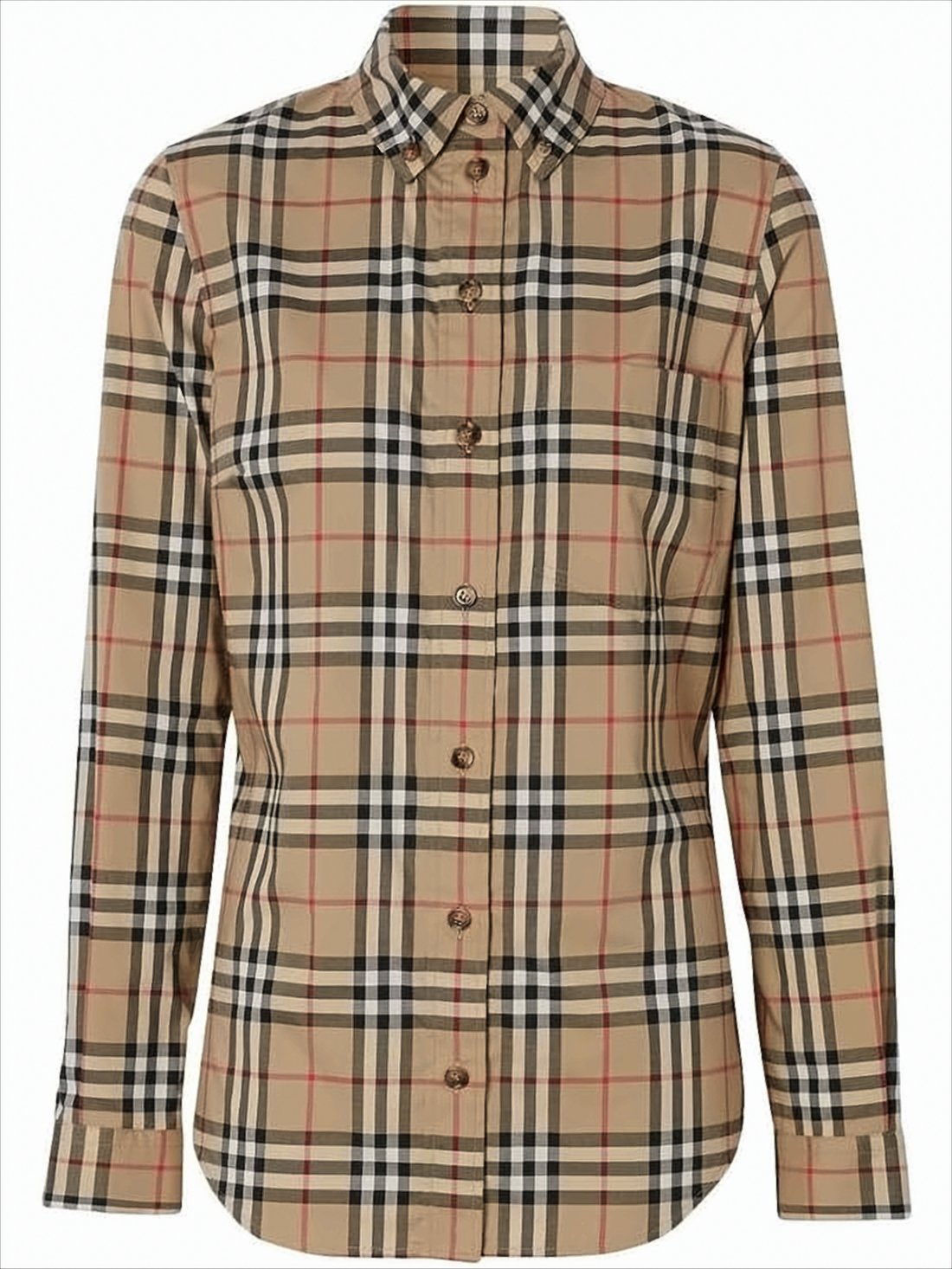 Check Pattern Cotton Blend Burberry Shirt
