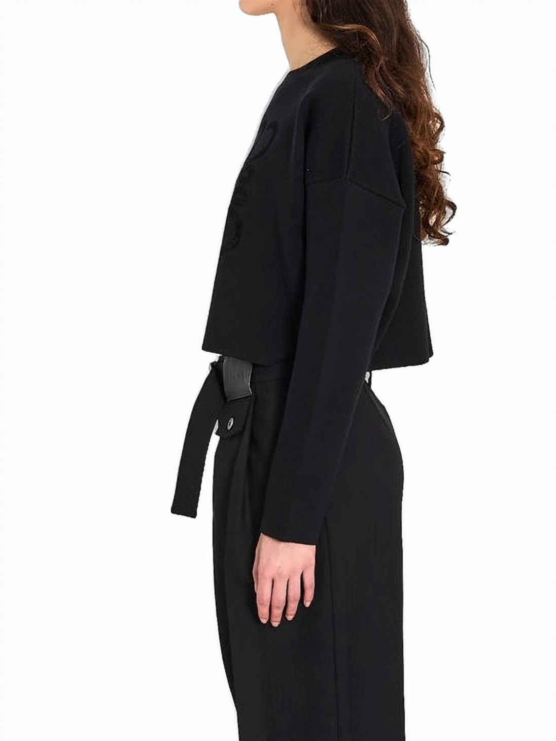 Relaxed Fit Black Sweater