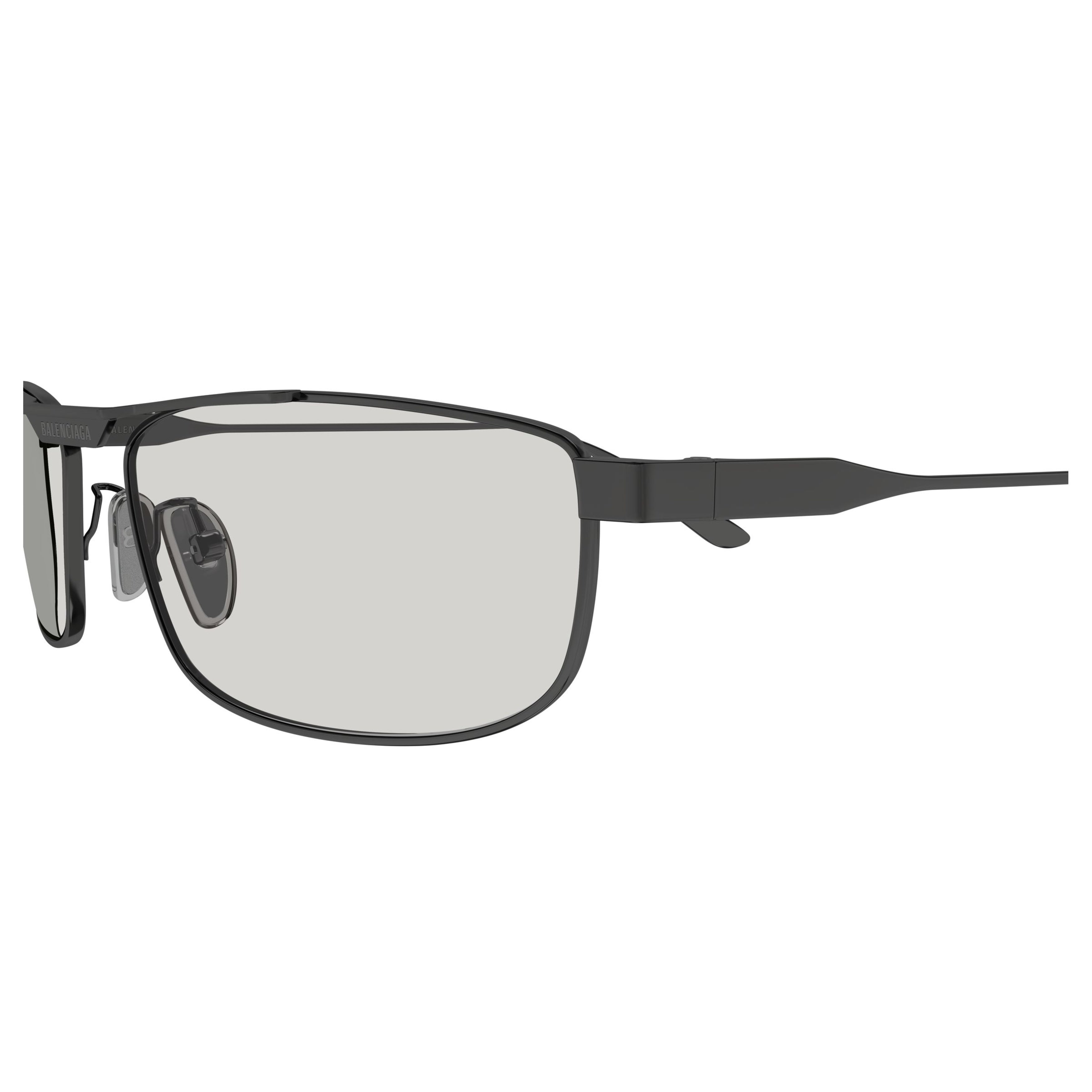 Bb0451s Rectangular Metal Frame Sunglasses