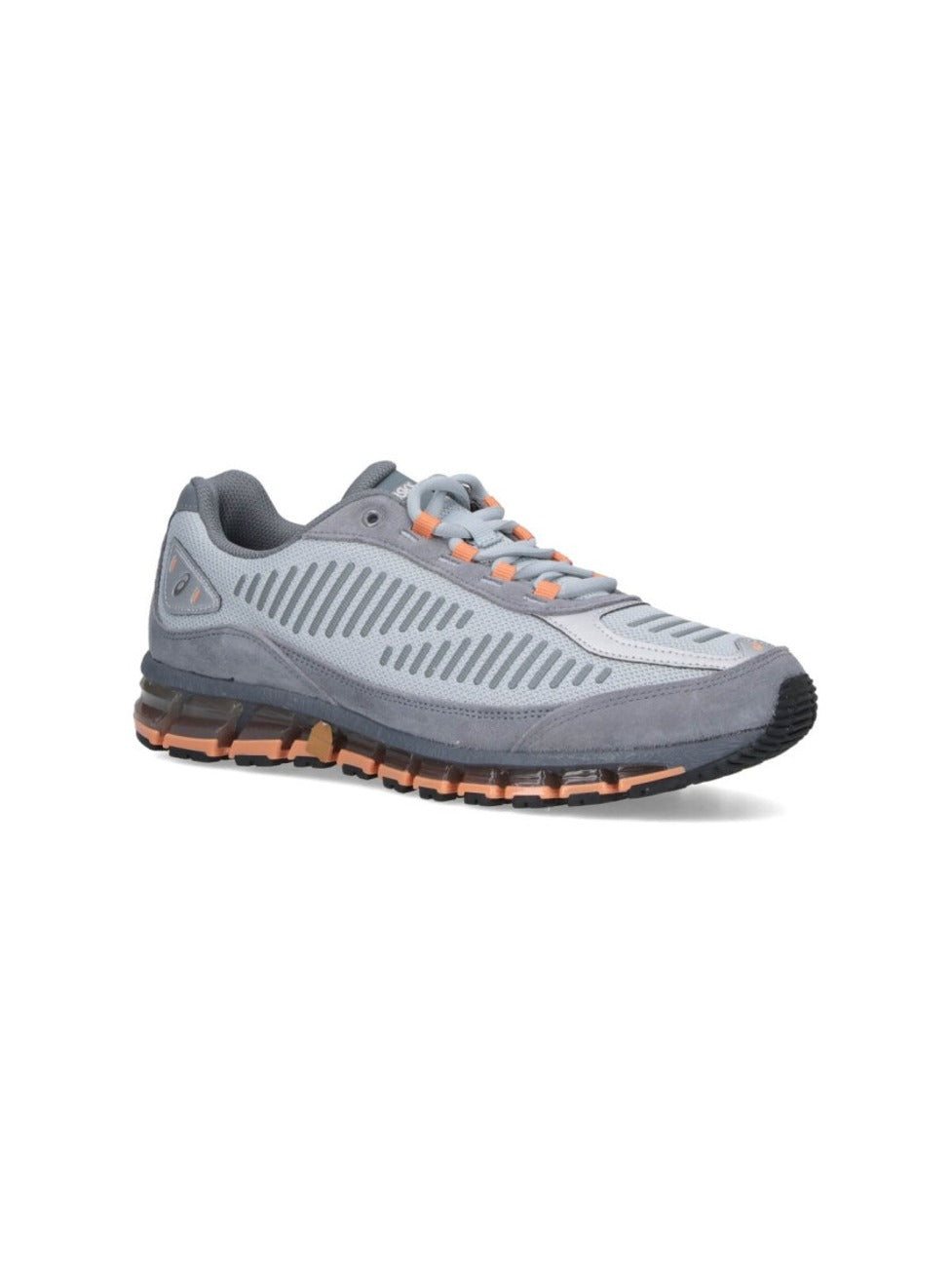 Streamlined Grey Sneakers With Accent Details