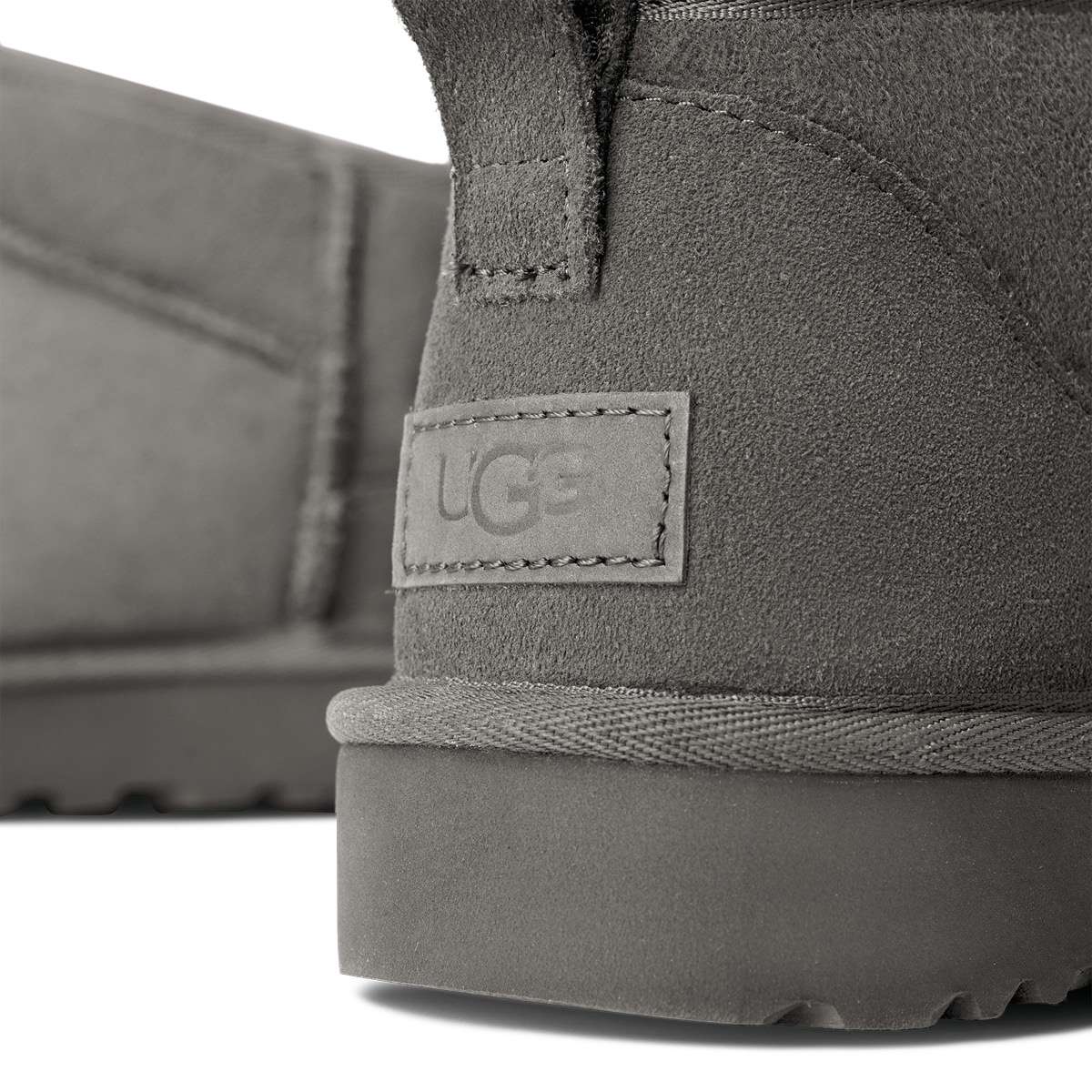 Classic Ultra Mini Grey Ankle Boots