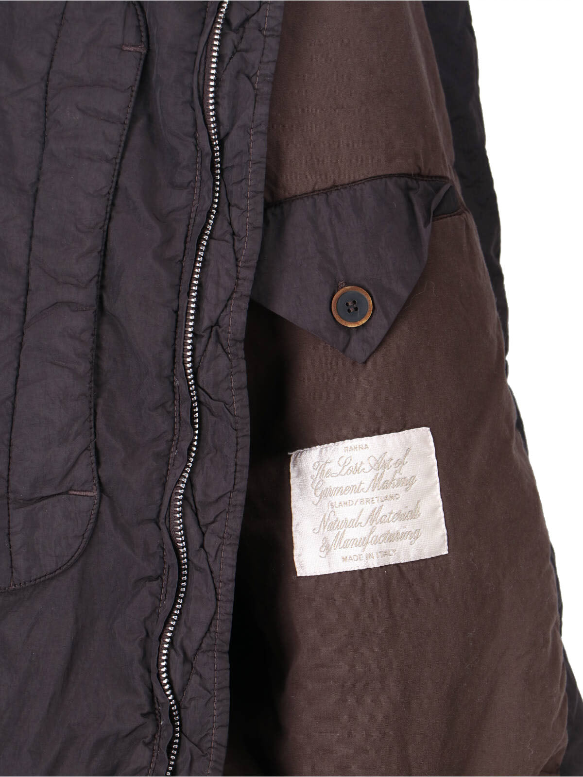 Black Purs Hooded Zip Fabric Jacket