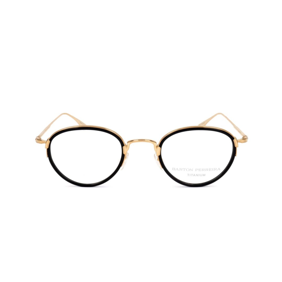 Bp5003 480fc Round Metal Frame Eyeglasses with Contrasting Accents