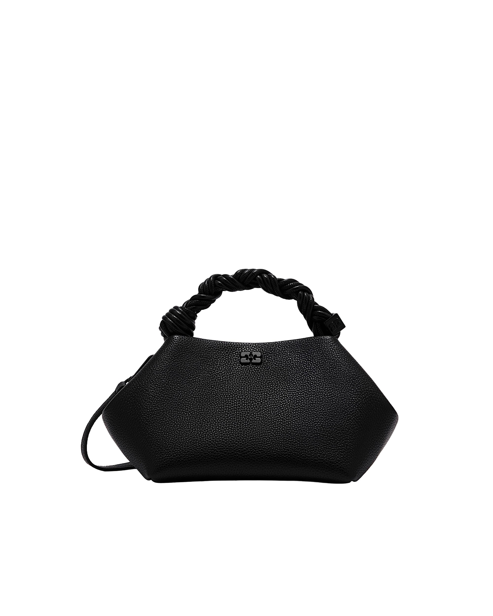 Grained Black Small Bou Bag