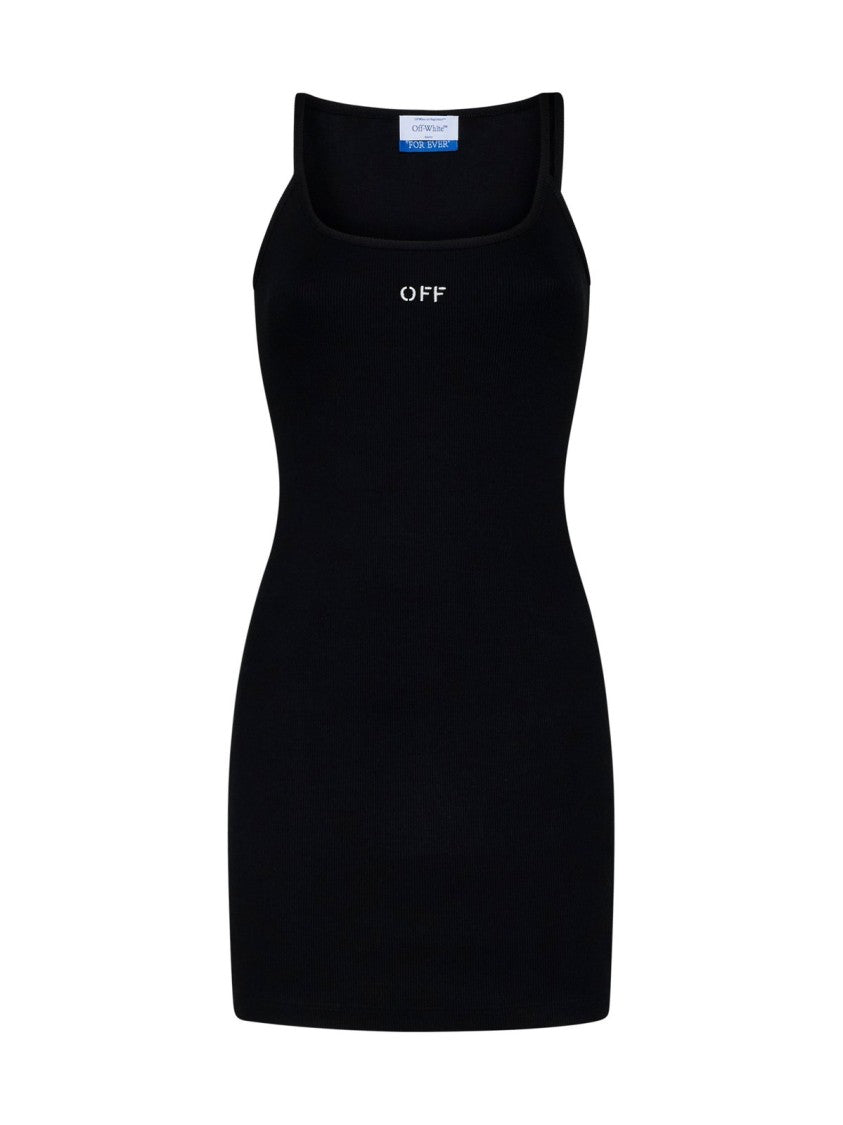 Logo Midi Dress – Black