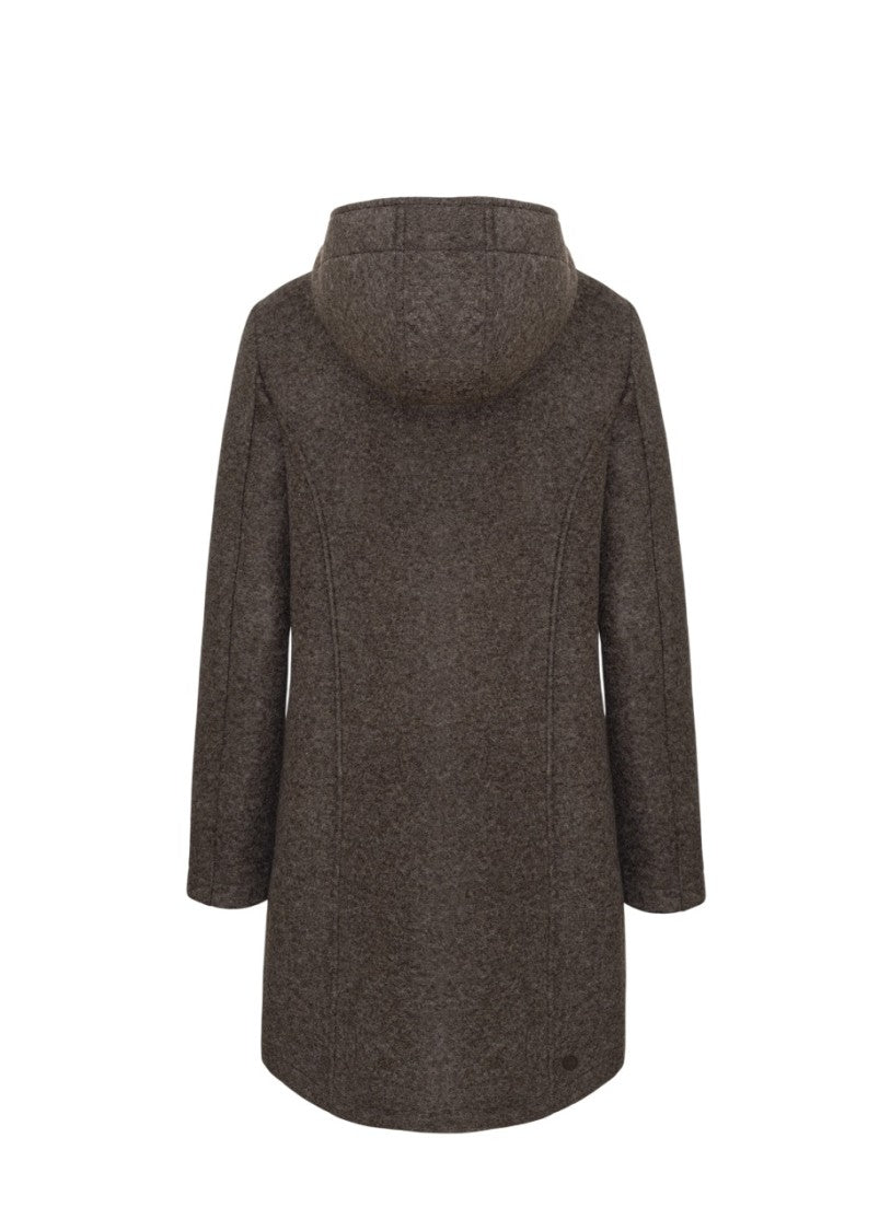 Tailored Brown Hooded Coat
