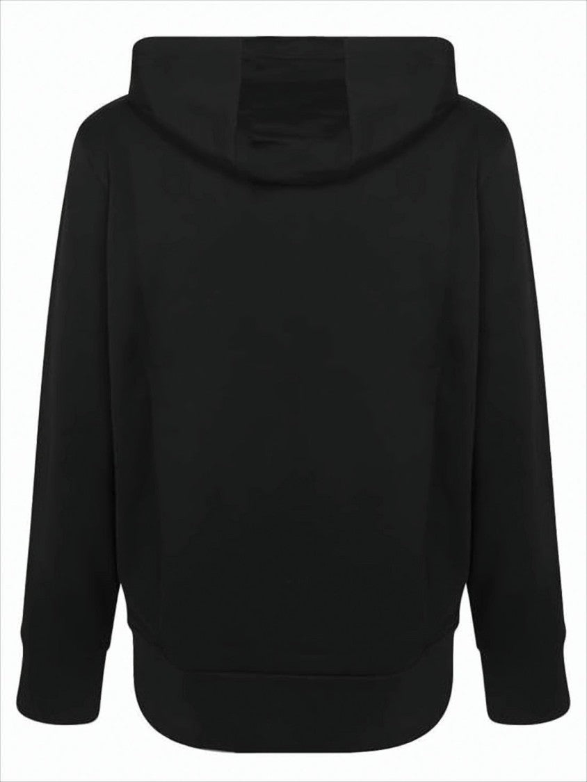 Minimalist Black Hoodie with Distinctive Chest Pocket