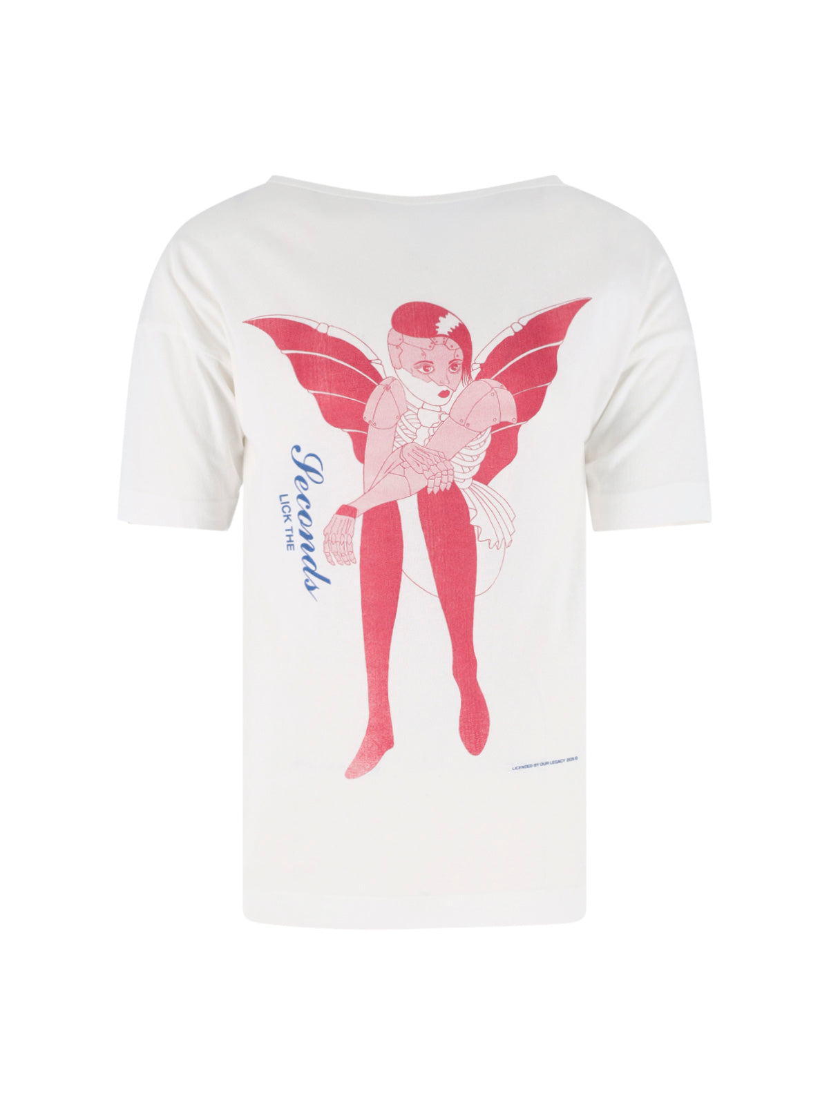 White Cybernetic Demon Cotton T-Shirt