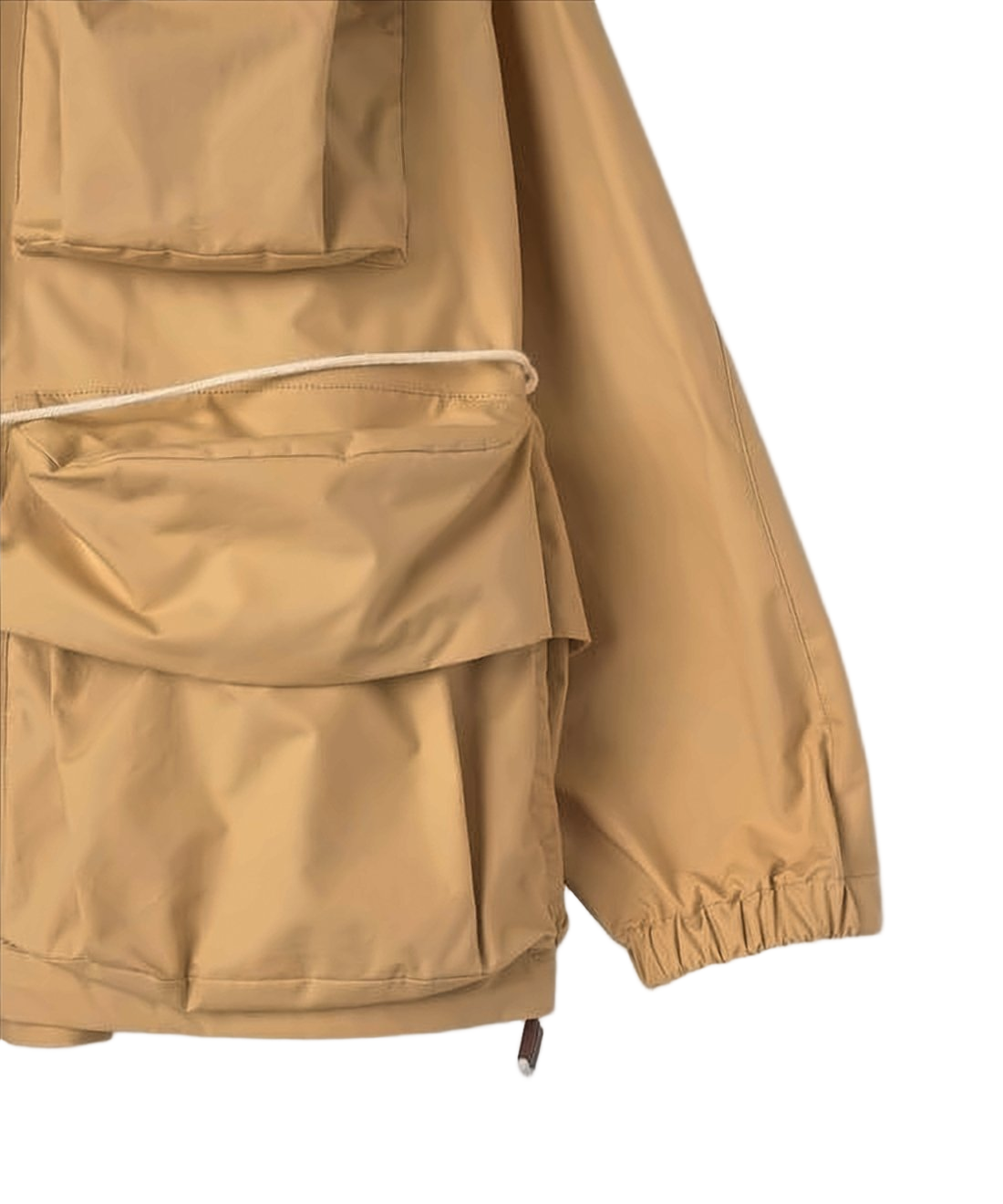 Lightweight Hooded Trench Coat with Drawstring Waist