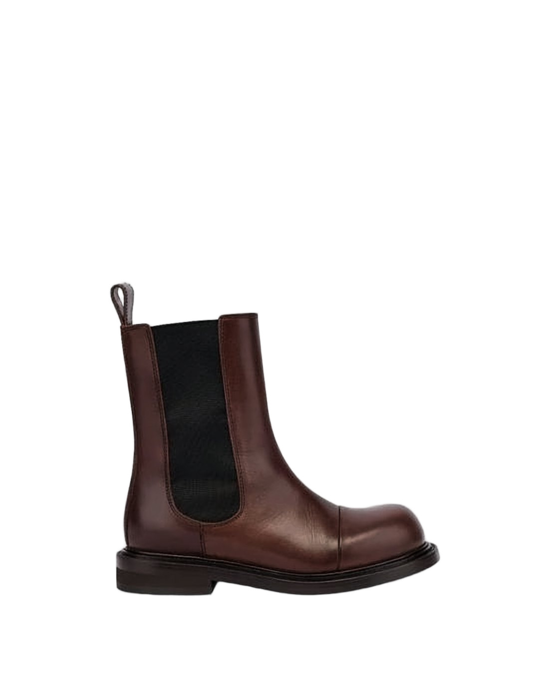 Calf Leather Boots with Elastic Side Panels