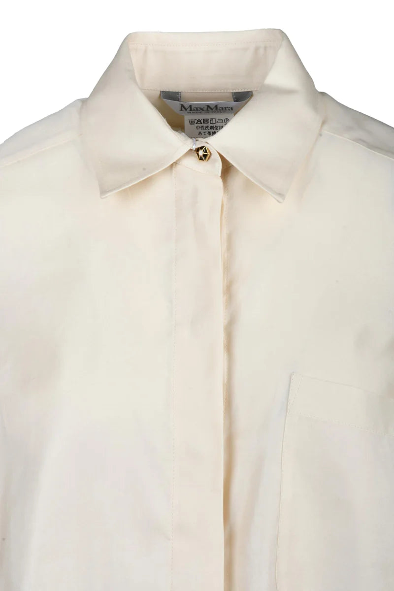Faraday Cotton Puff Sleeve Shirt - White