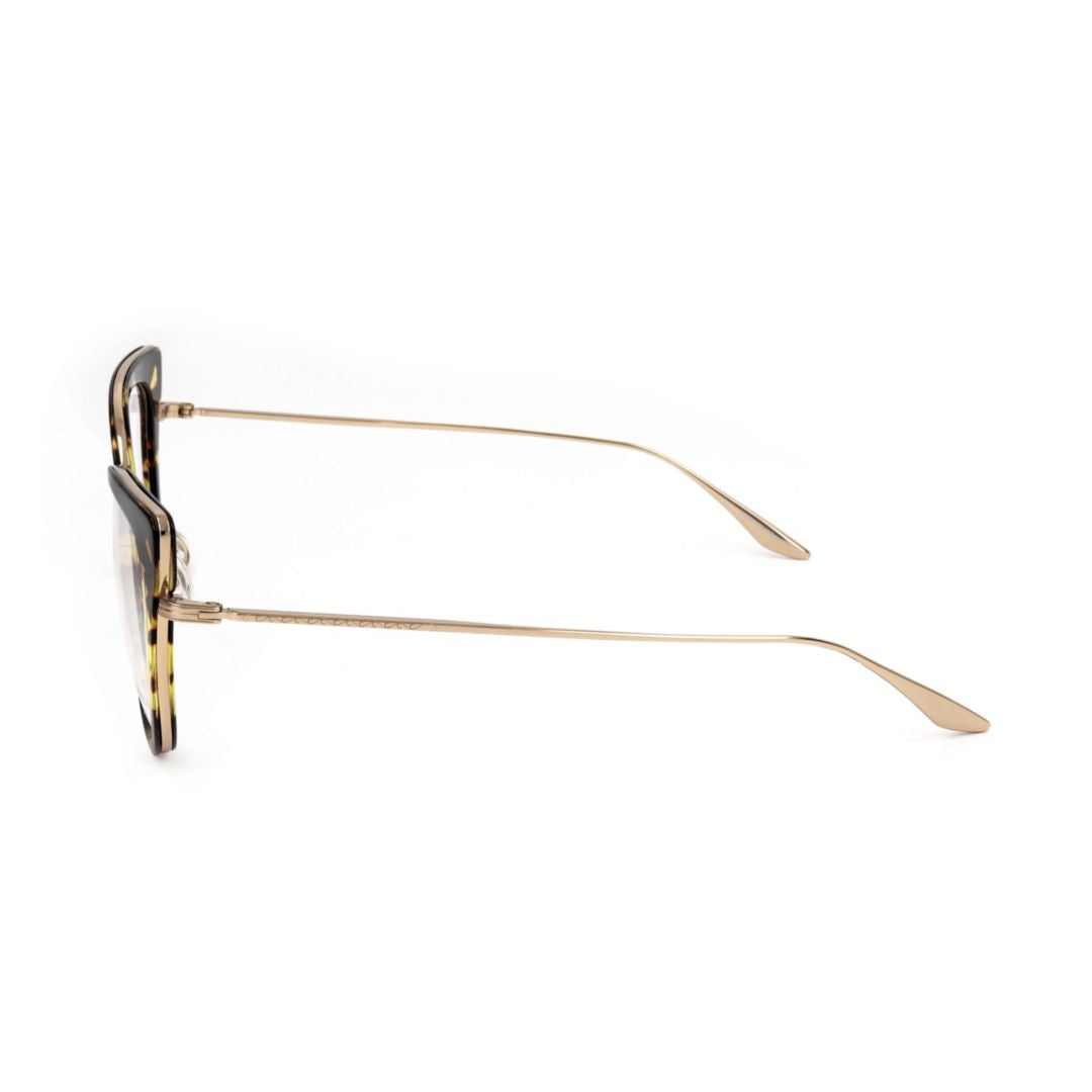 Bp5198 521aj Cat-Eye Tortoiseshell Frame Eyeglasses with Gold-Toned Temples
