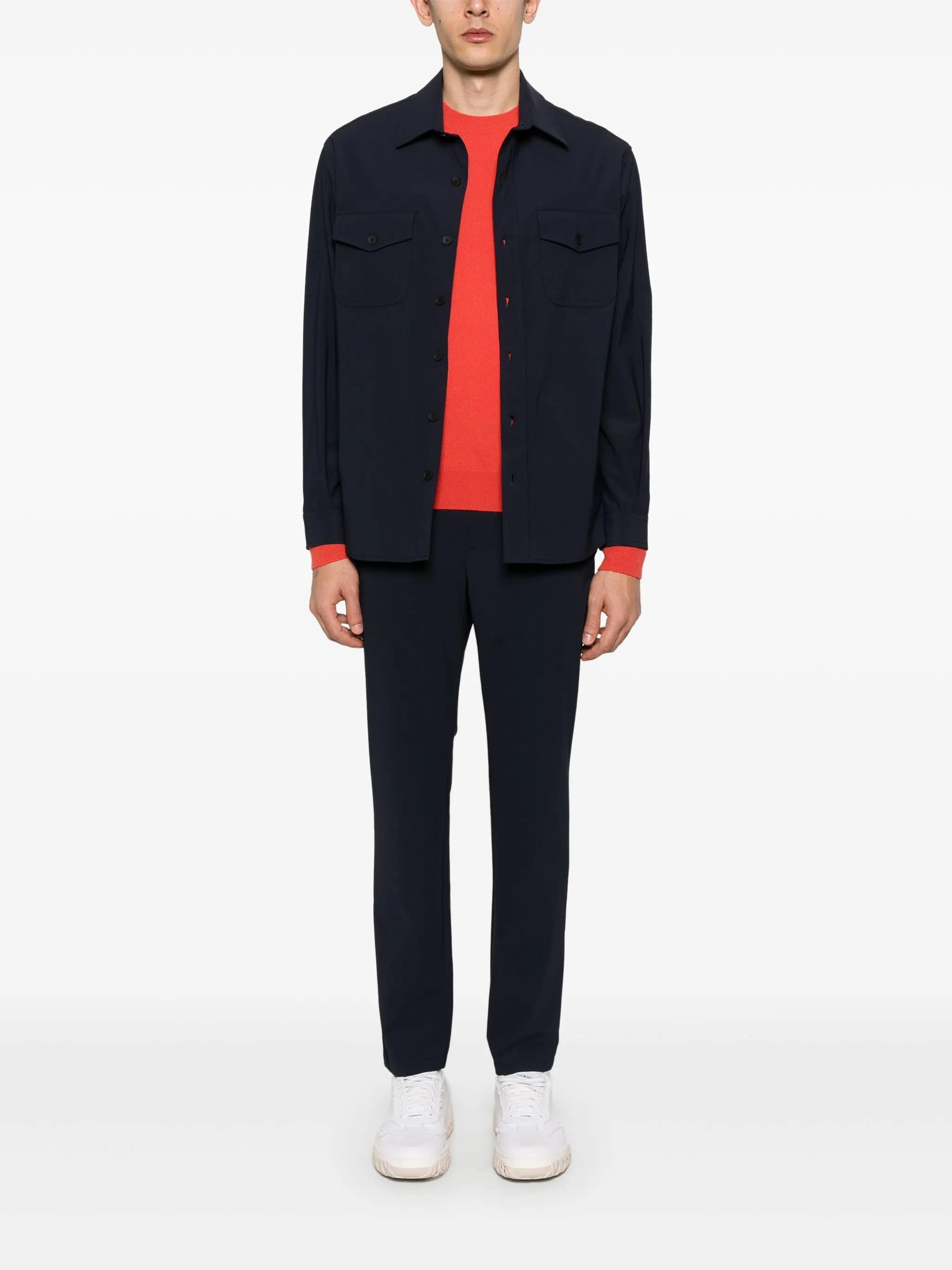 Tailored Straight Leg Classic Waistband Trousers