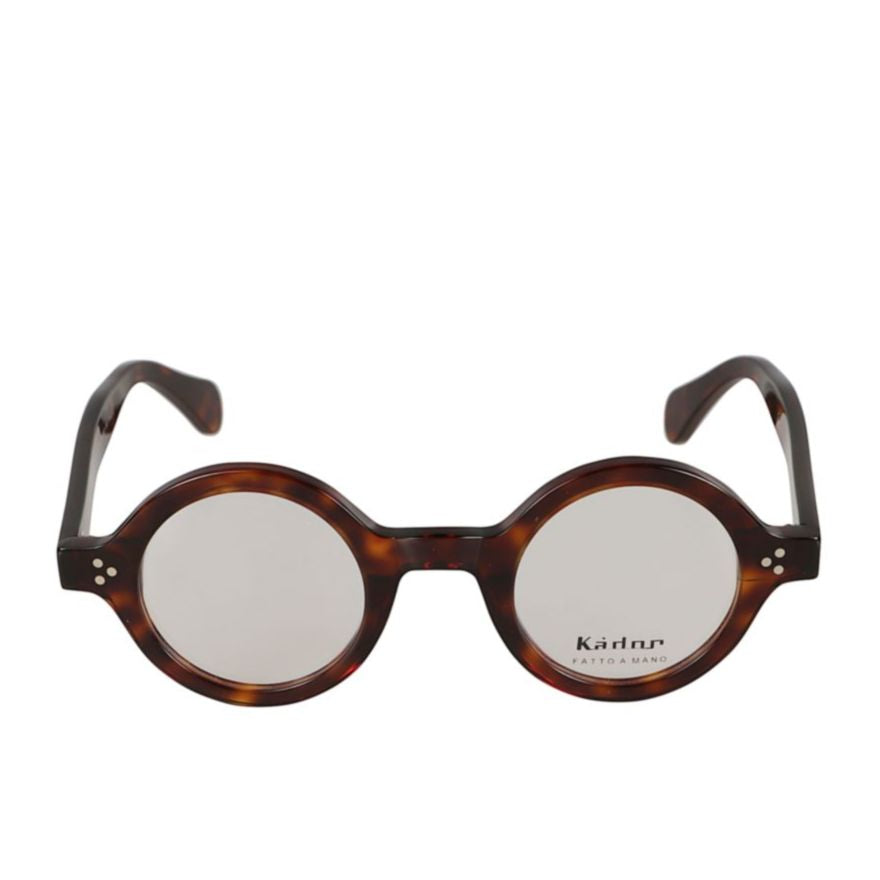 Arkistar Tortoiseshell Round Frame Eyeglasses with Silver Accents