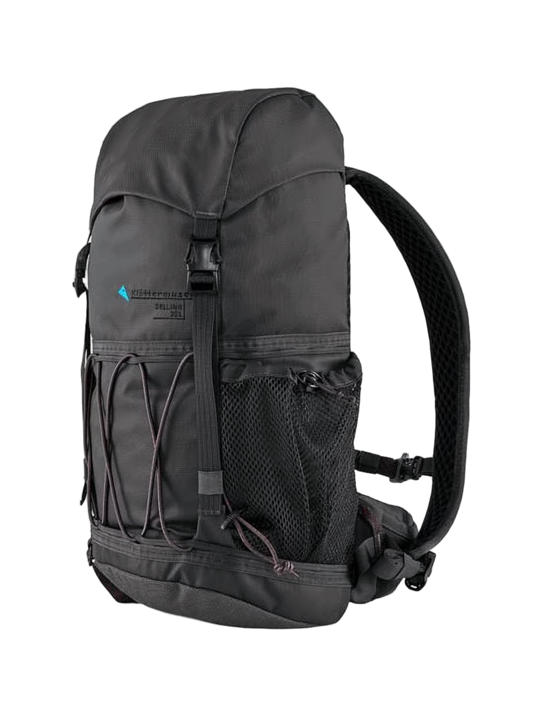 Black Polyamide Functional Backpack with Padded Straps