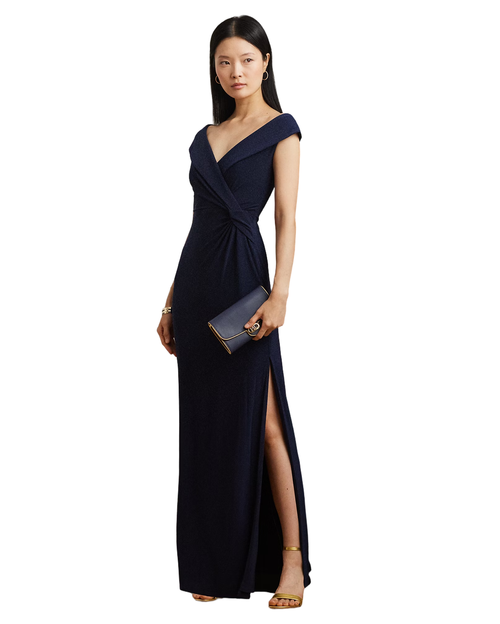 Sleeveless Evening Gown With Side Slit