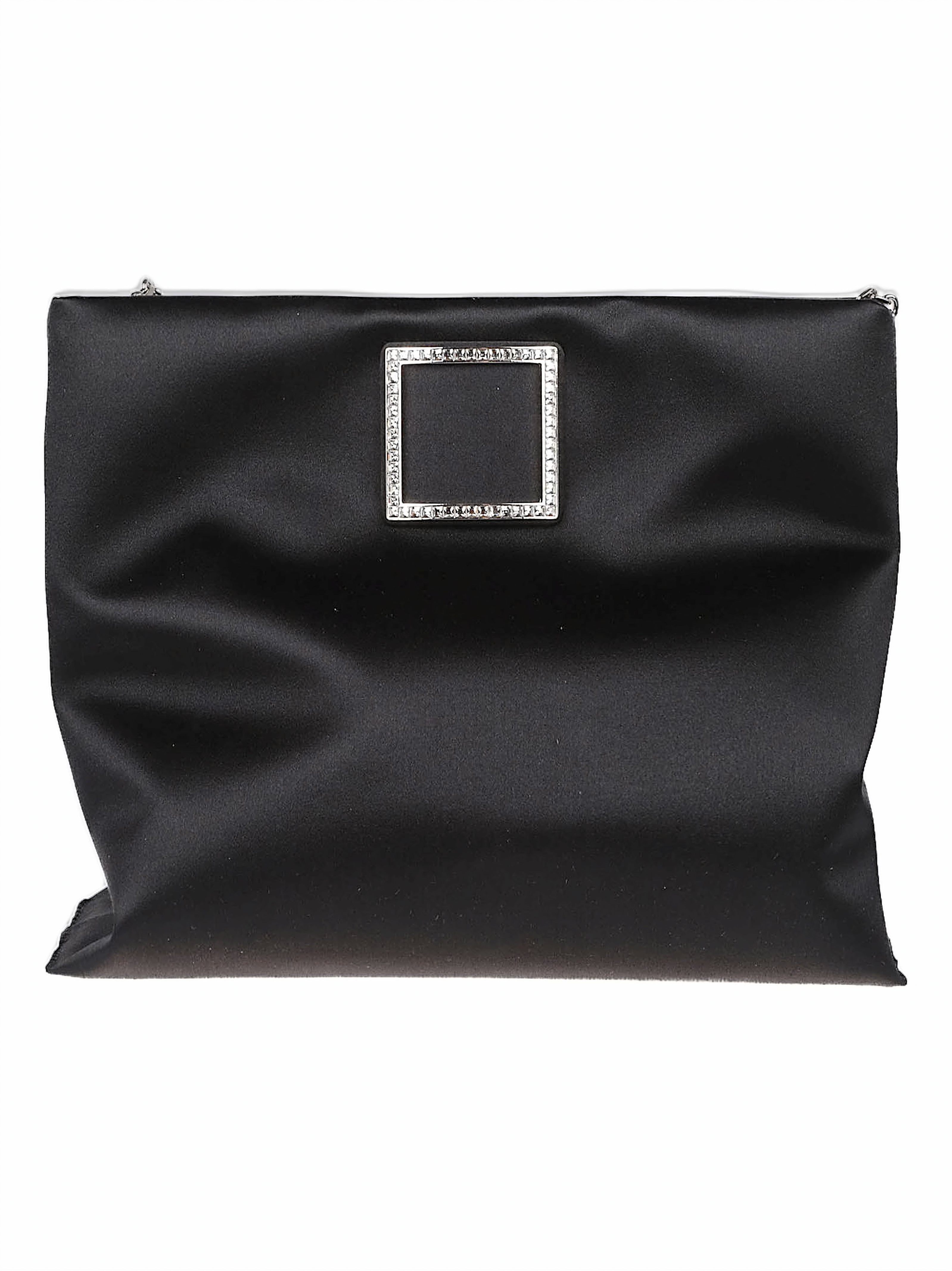 Rectangular Black Clutch Bag