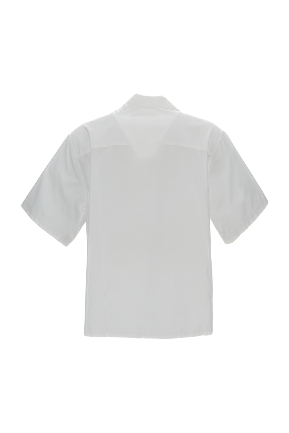 White Cotton Short-Sleeve Logo Shirt