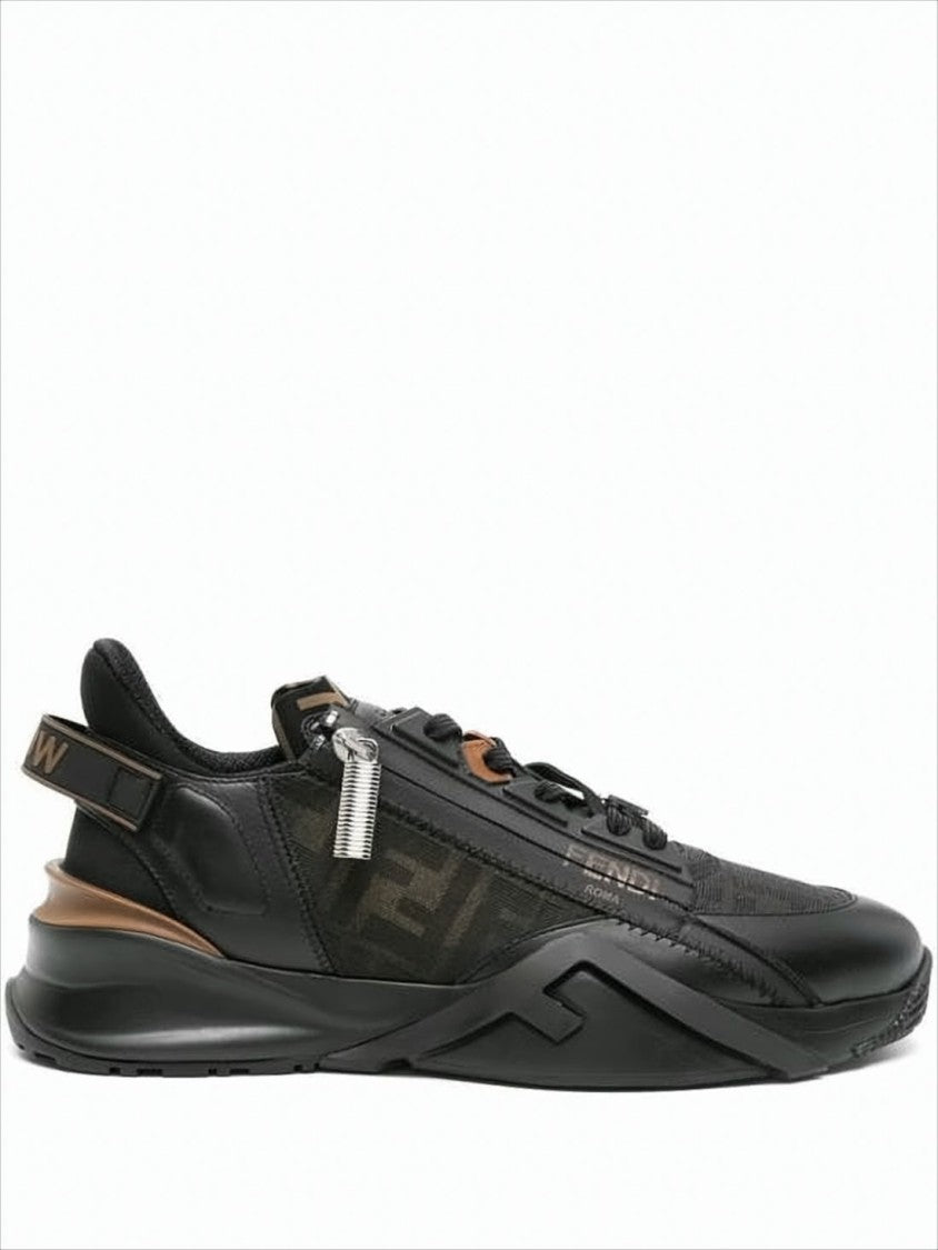 Low-Profile Sneakers With Angular Design