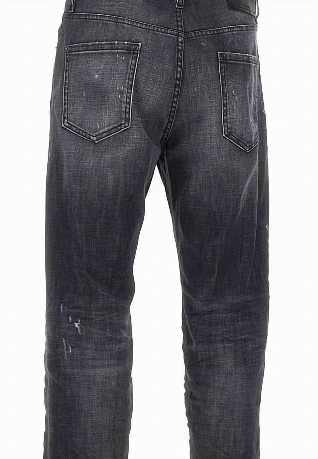 Slim Fit Distressed Denim Pants