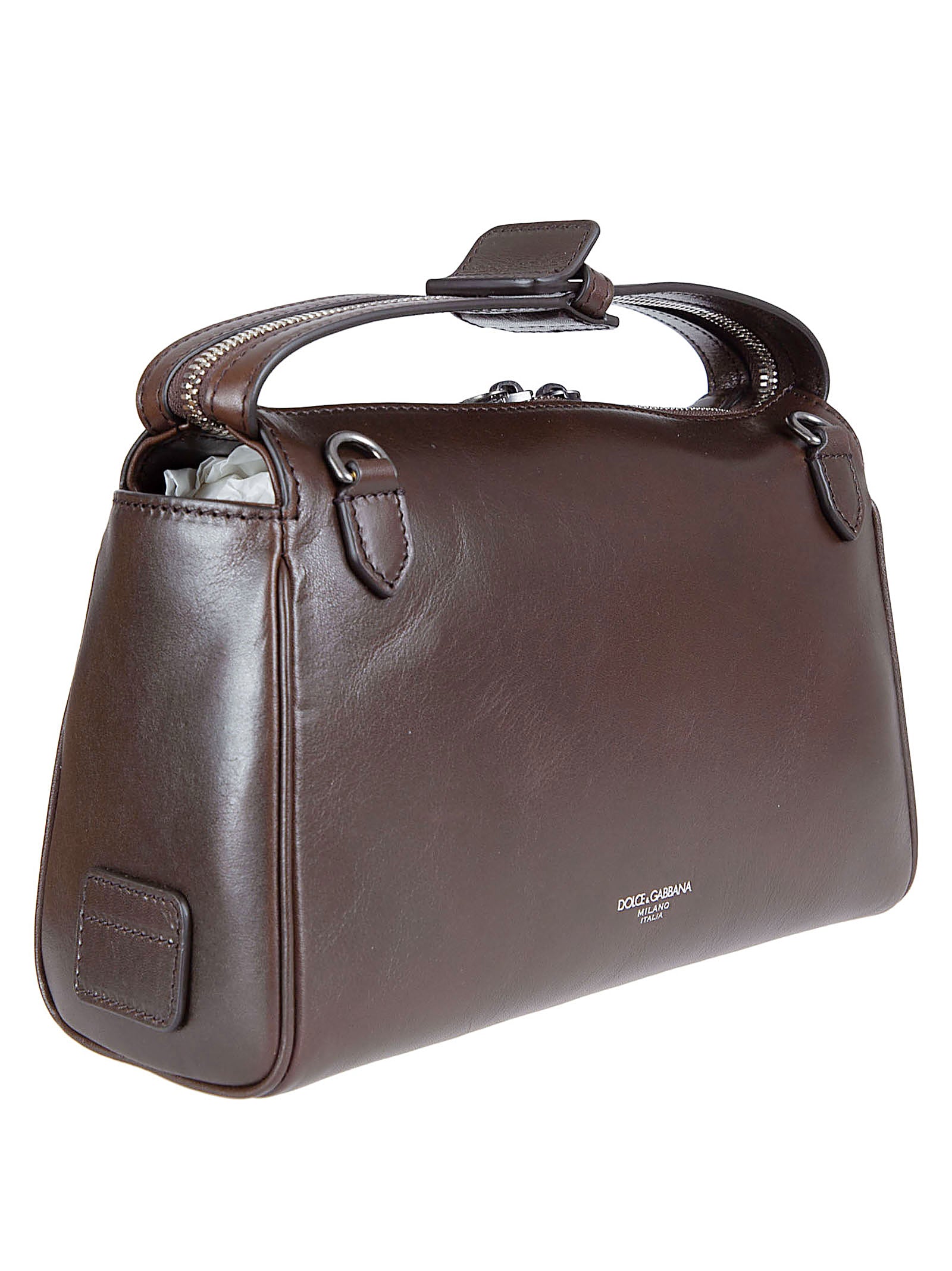 Vittoria Brown Calf Leather Shoulder Bag