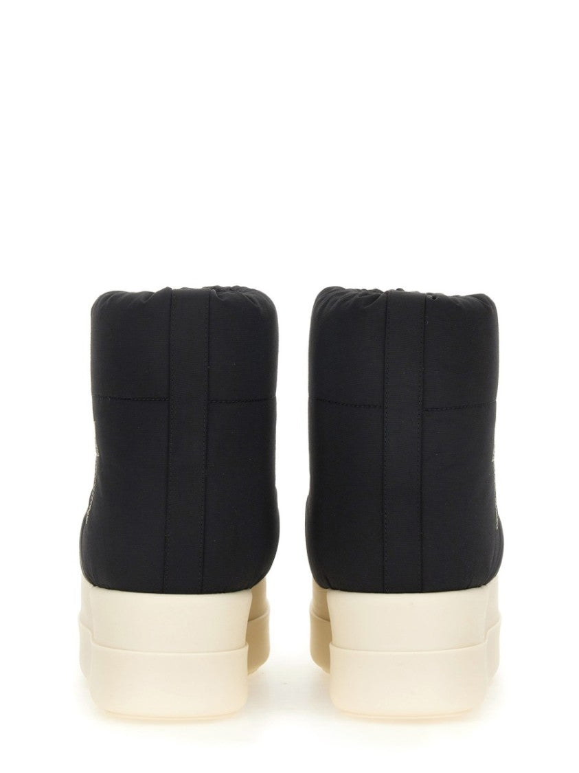 Quilted Black Padded Boots