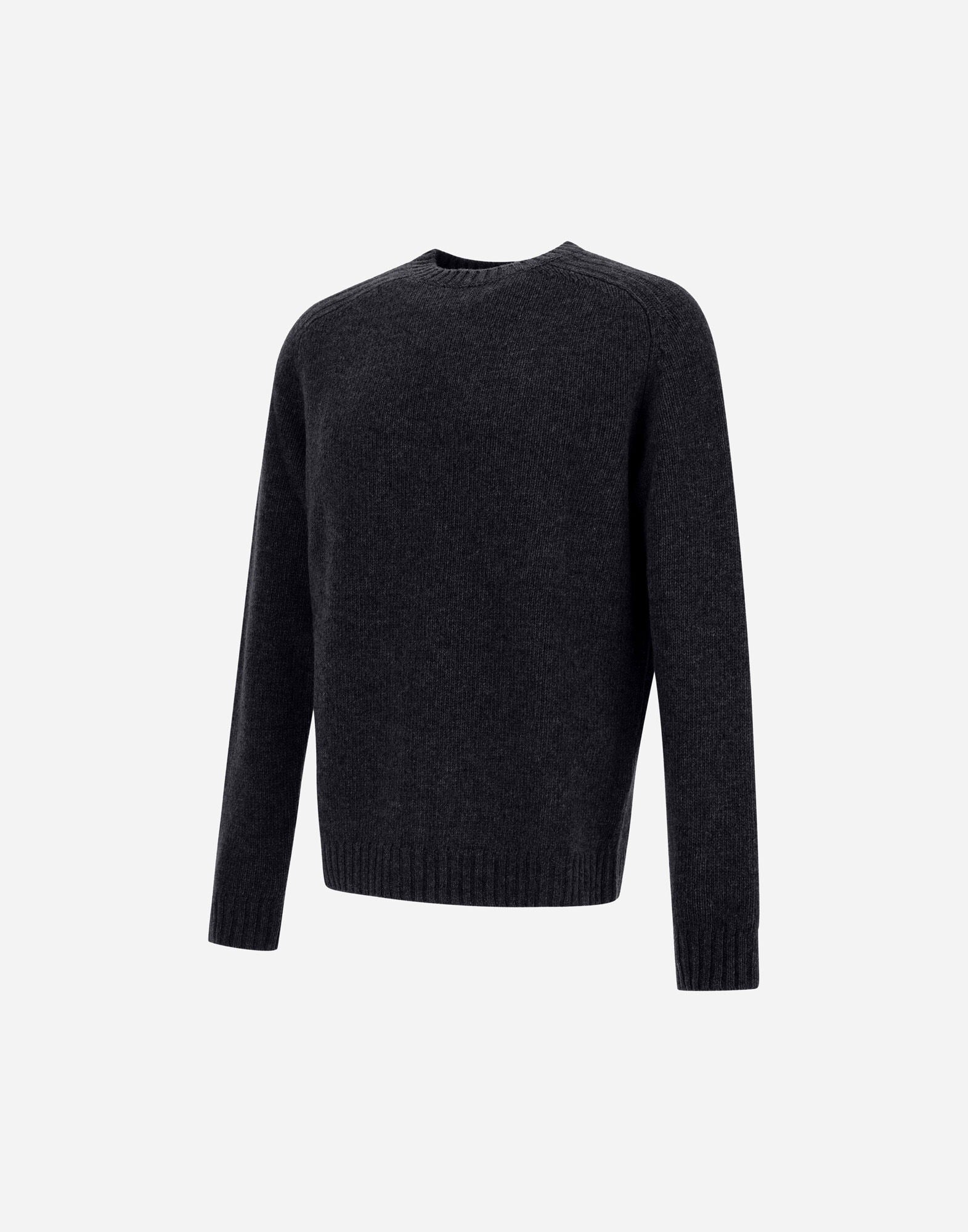 Classic Blue Wool Sweatshirt