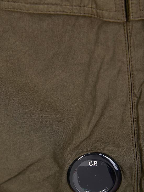 Stretch Satin Cargo Lens Shorts