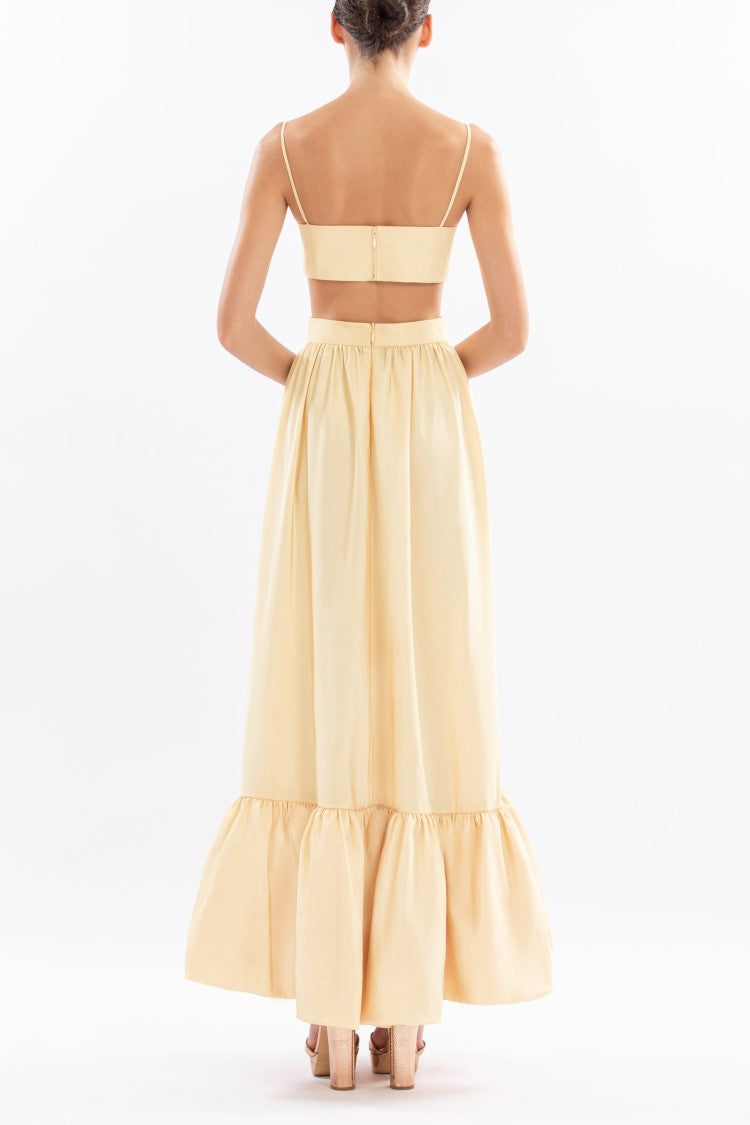 Taffeta Midi Dress
