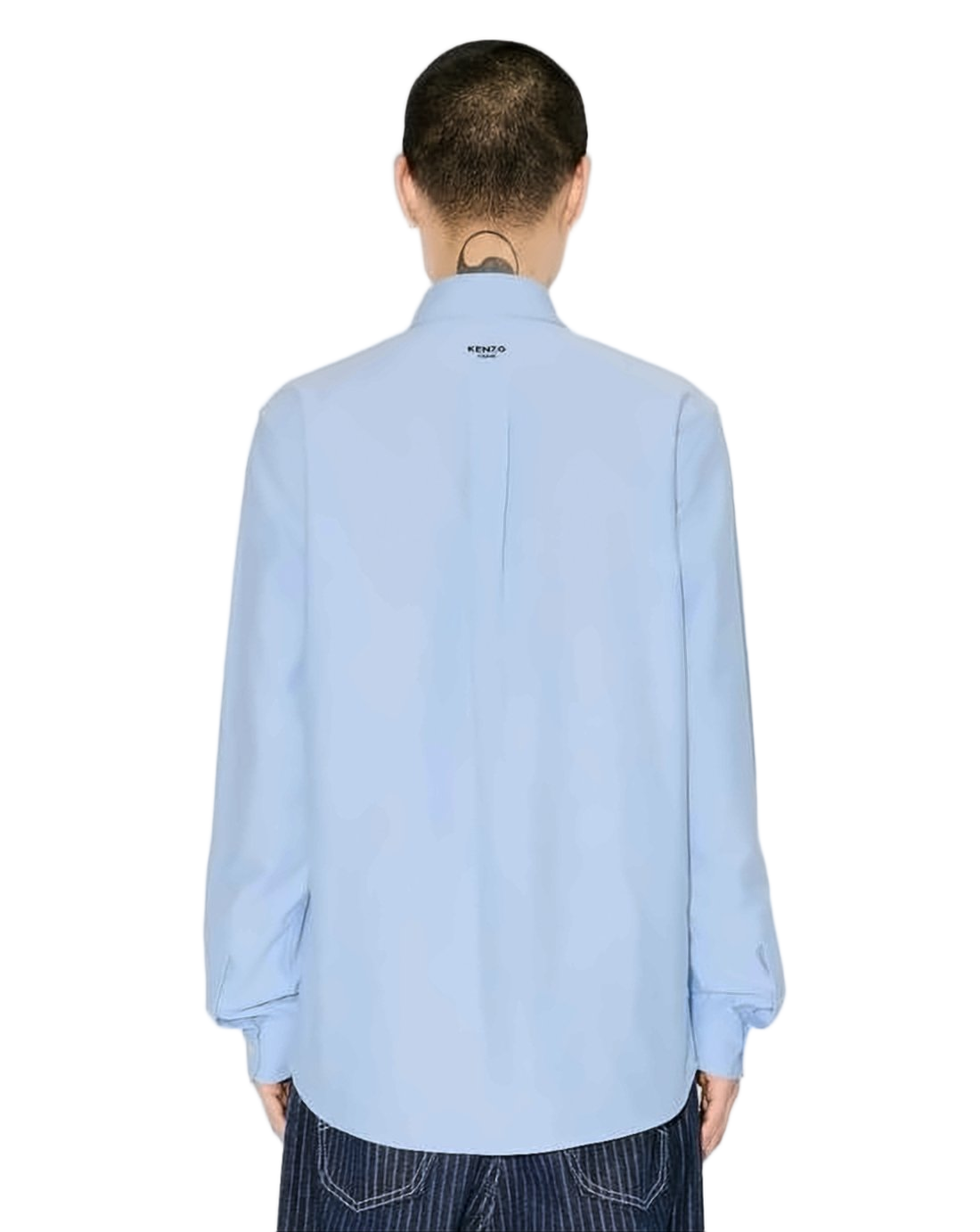Light Blue Long-Sleeve Button-Down Shirt