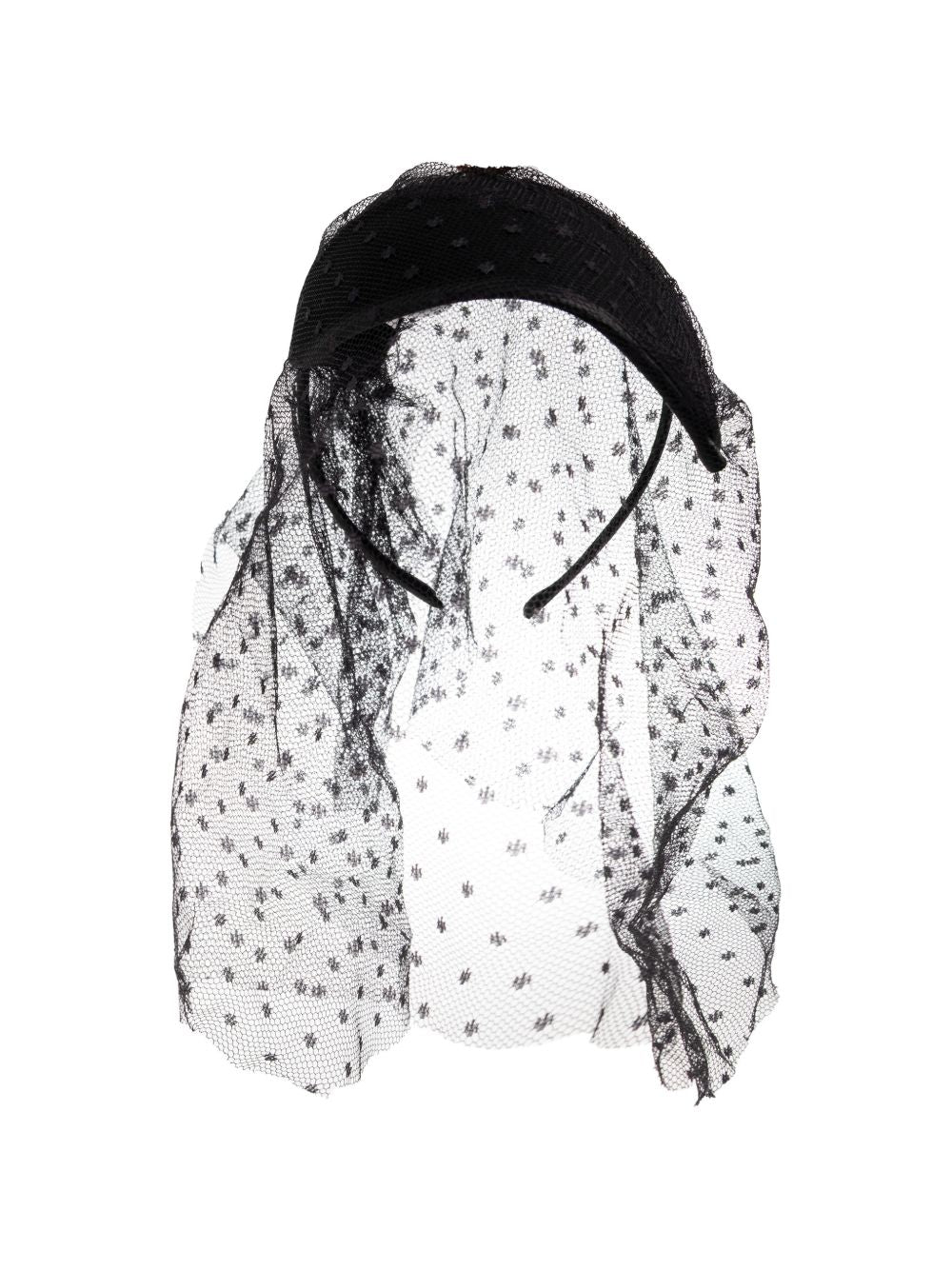 Woven Headband with Delicate Lace Bow