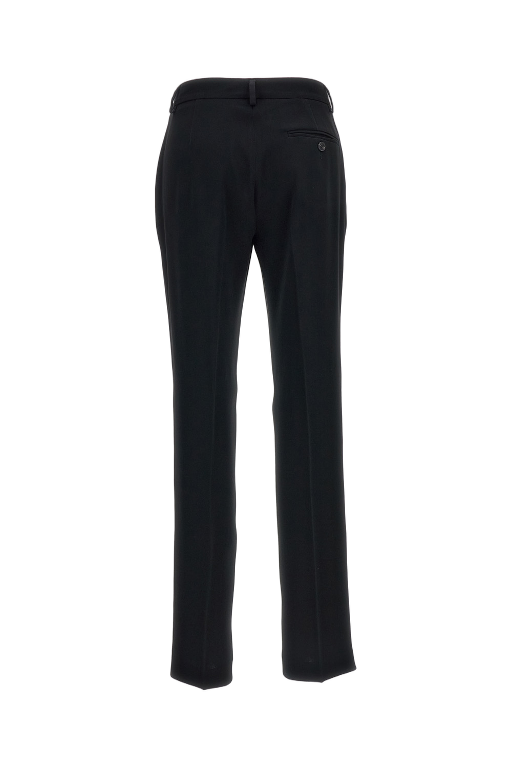 Black Straight-Leg Trousers